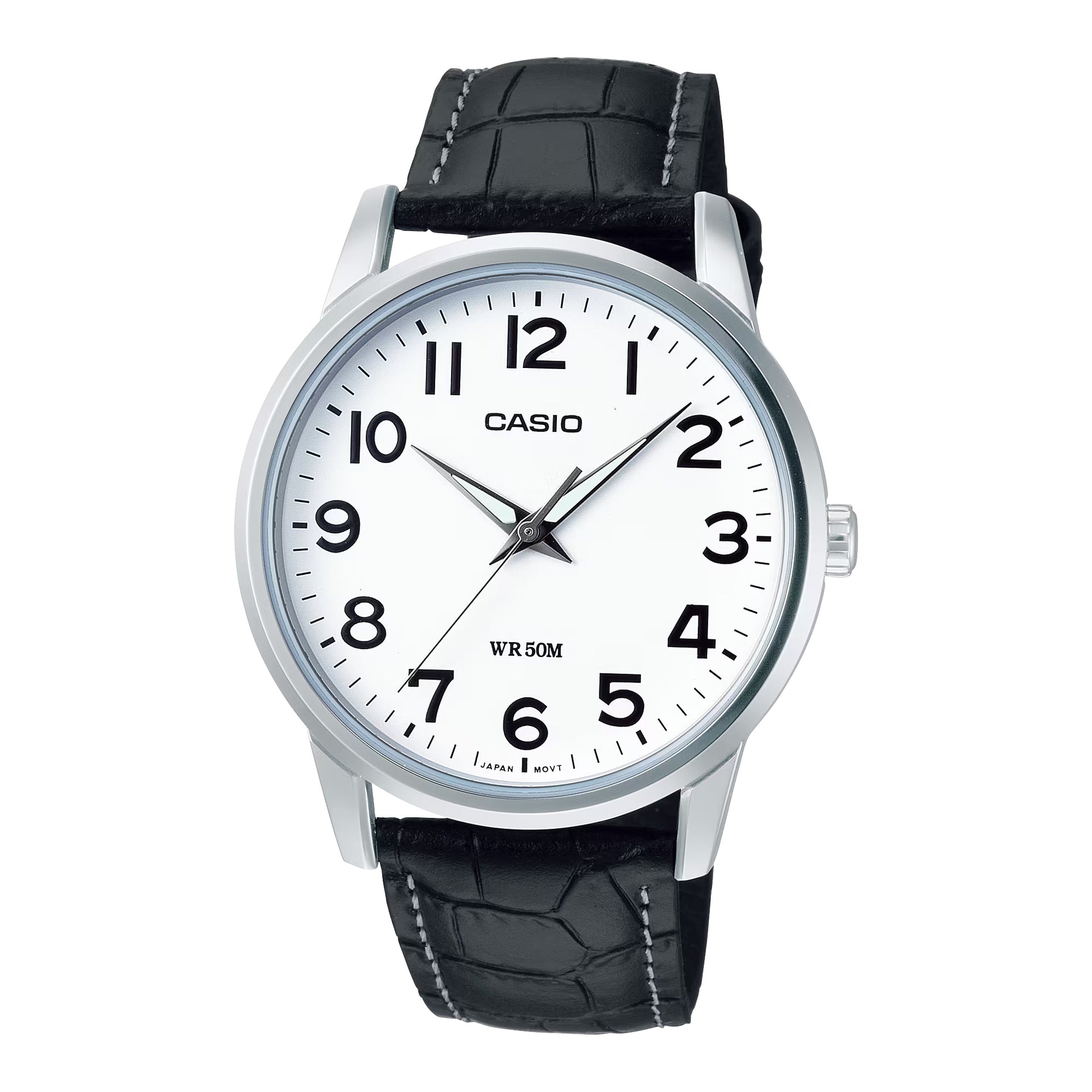 Casio WomenÕs Leather Band Analog Watch White Dial - LTP-1303L-7BV