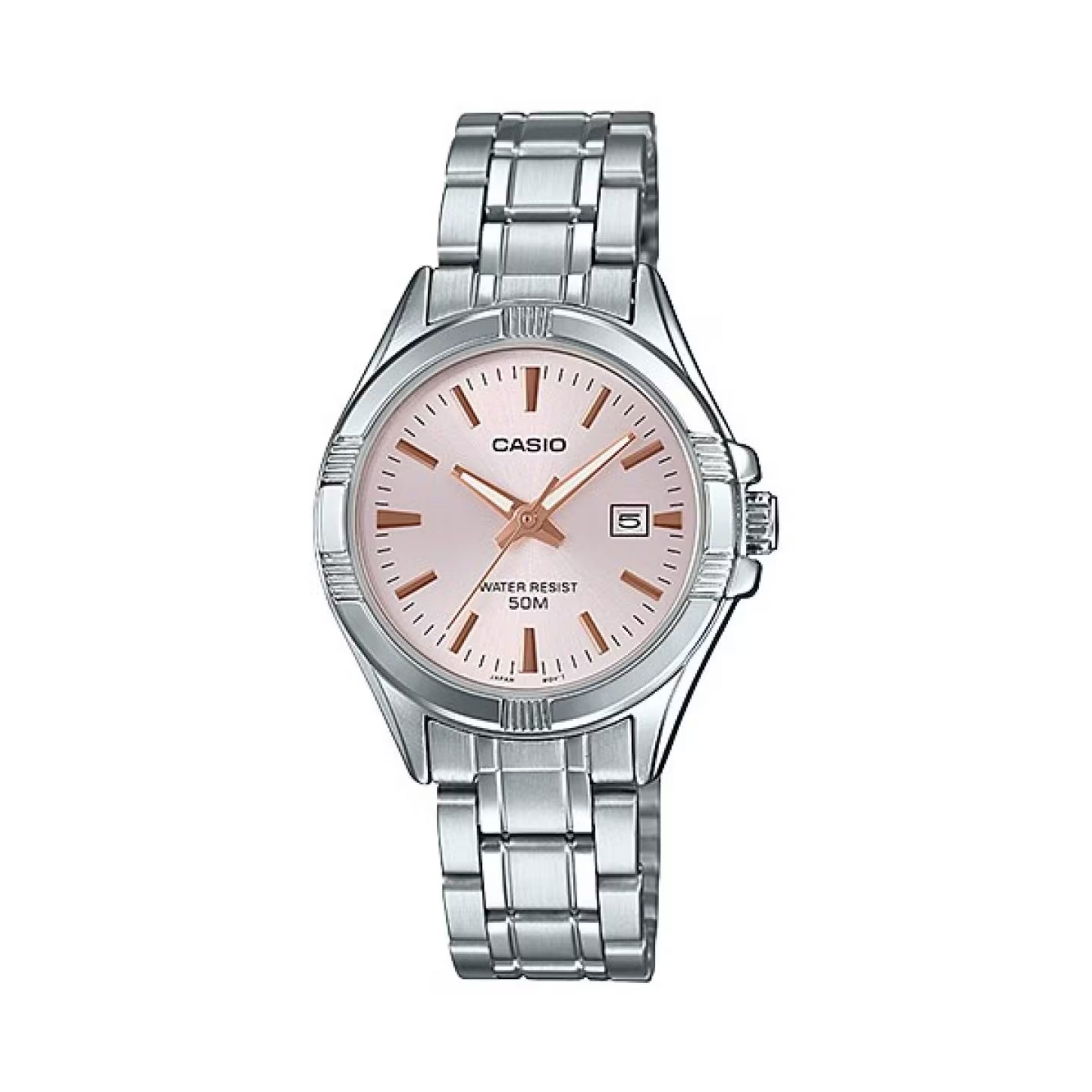 Casio Women's Pink Dial Analog Watch Stainless Steel Bracelet - LTP-1308D-4AV