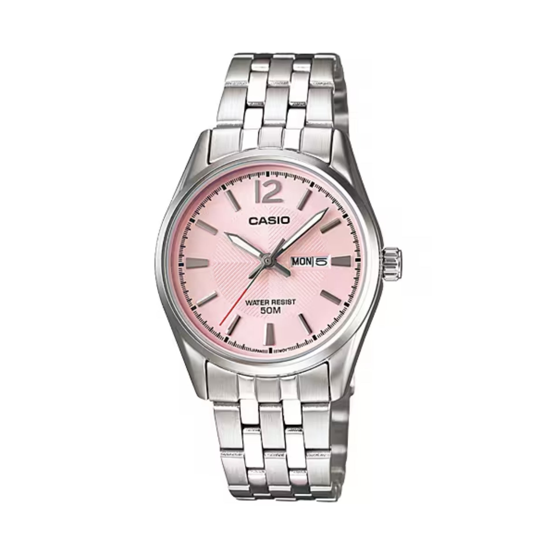 Casio WomenÕs Stainless Steel Analog Watch Pink Dial - LTP-1335D-5AVDF