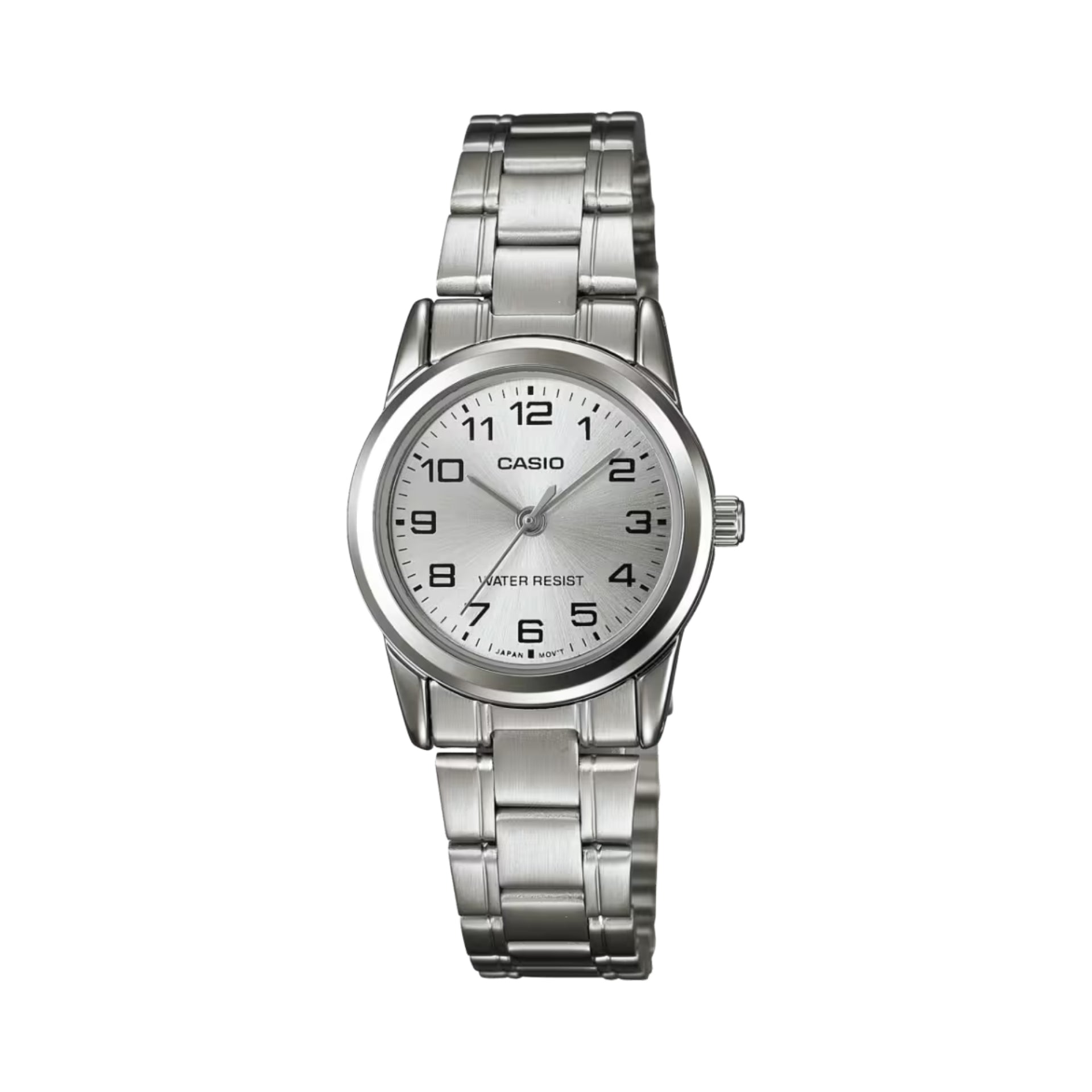 Casio Women's Silver Analog Watch with Silver Dial - LTP-V001D-7B