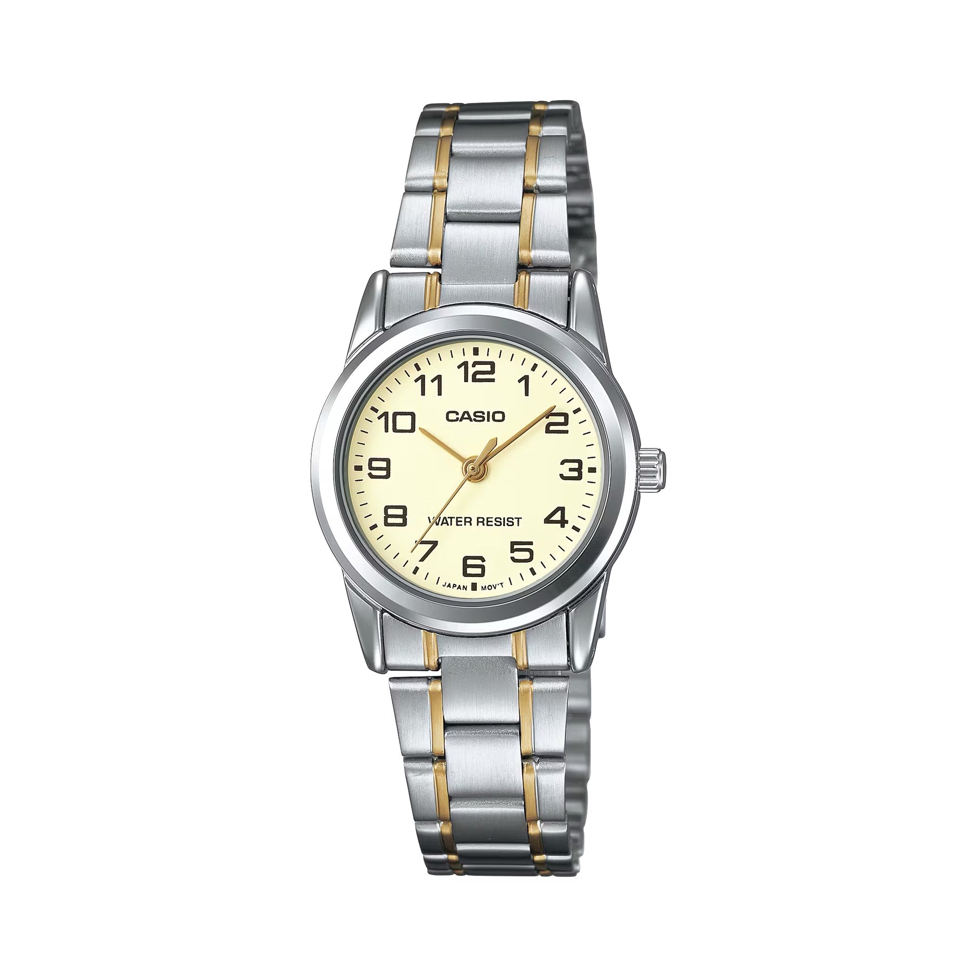 Casio WomenÕs Two-Tone Stainless Steel Watch with Champagne Dial - LTP-V001SG-9B