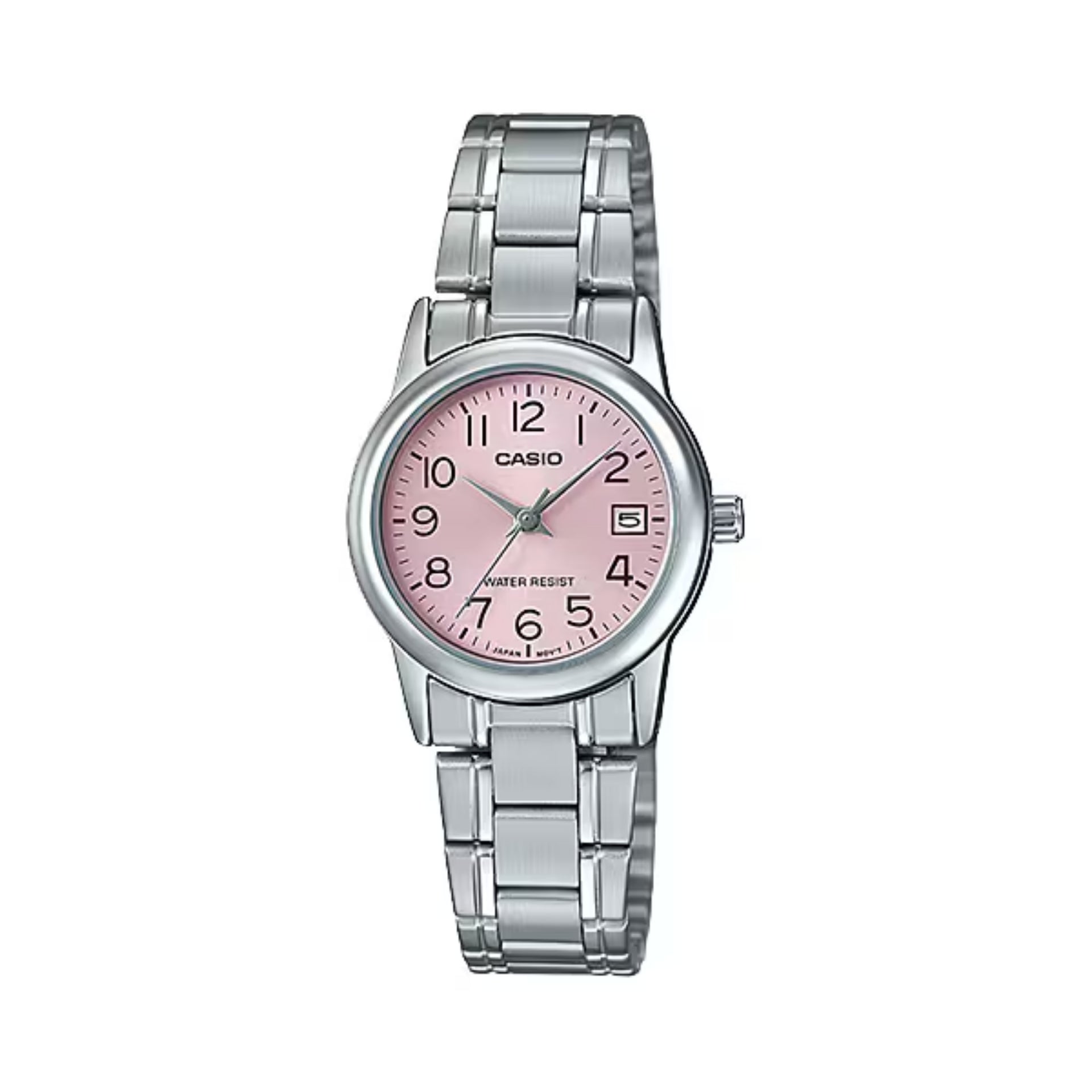 Casio WomenÕs Pink Dial Analog Quartz with Steel Bracelet - LTP-V002D-4BUDF