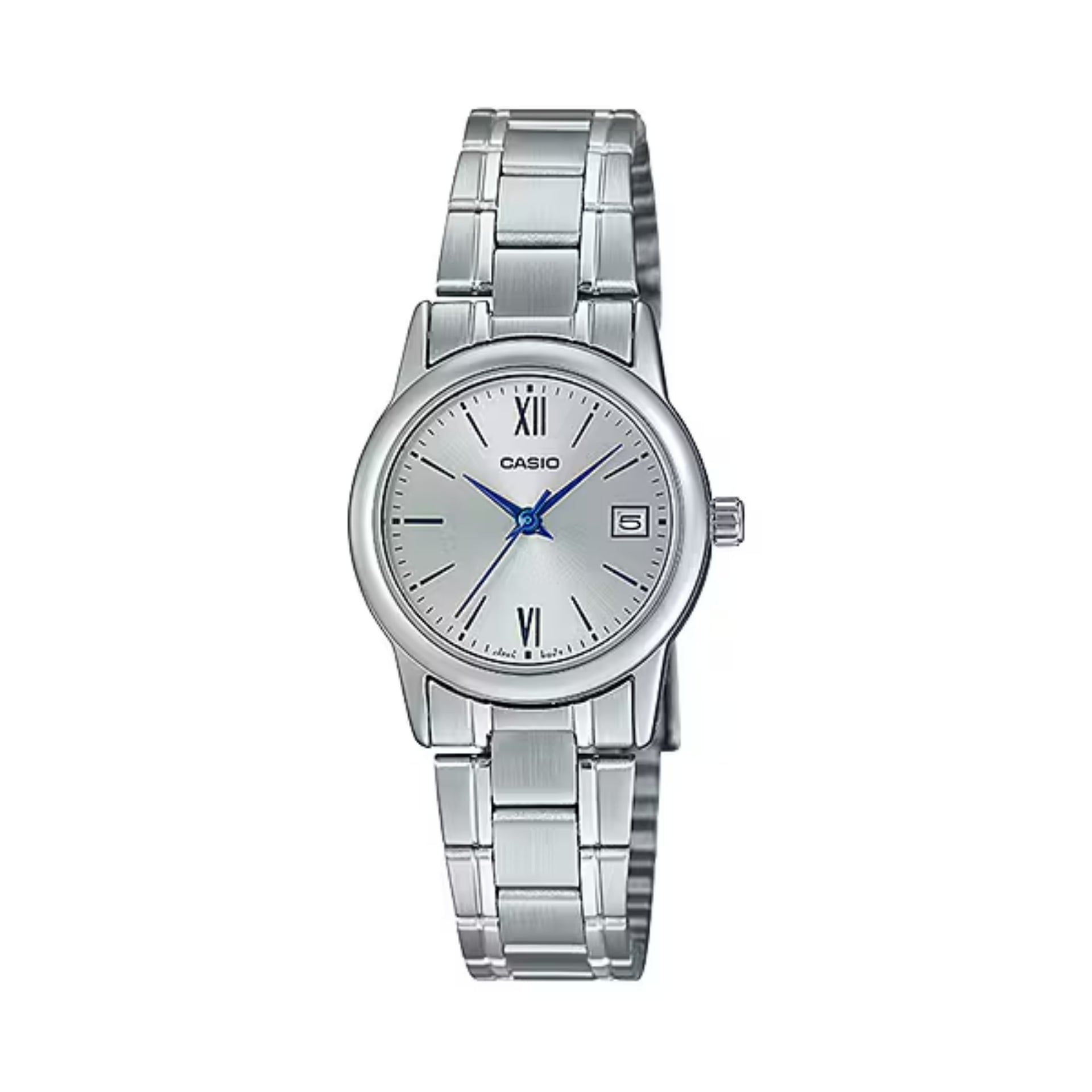 Casio Women’s Analog Silver Dial Watch with Steel Bracelet - LTP-V002D-7B3UDF