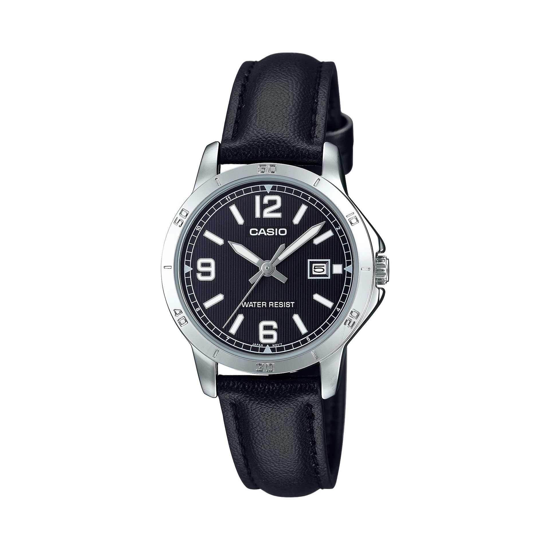 Casio WomenÕs Black Analog Watch with Black Dial - LTP-V004L-1B