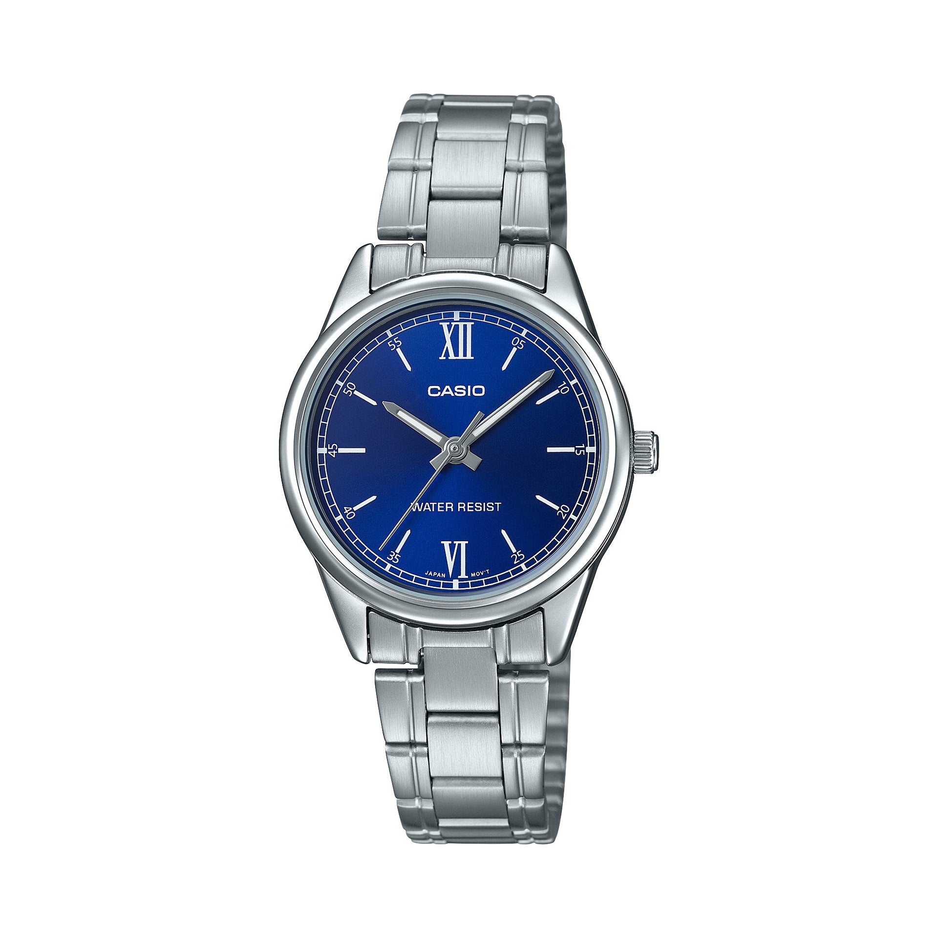 Casio WomenÕs Blue Dial Stainless Steel Bracelet Watch - CasioÊLTP_V005D_2B2UDF