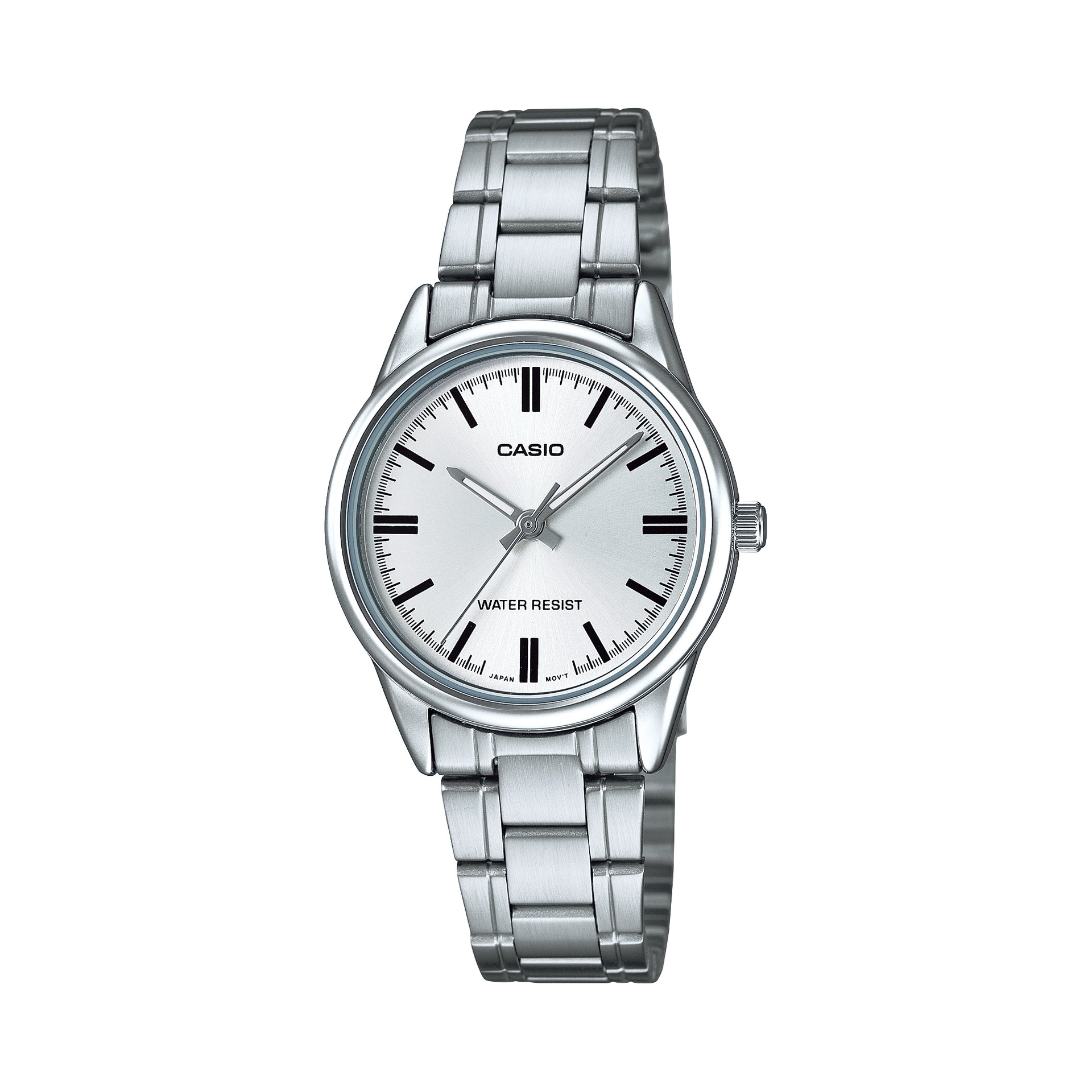 Casio WomenÕs Silver Dial Analog Watch with Stainless Steel Bracelet - LTP-V005D-7AUDF