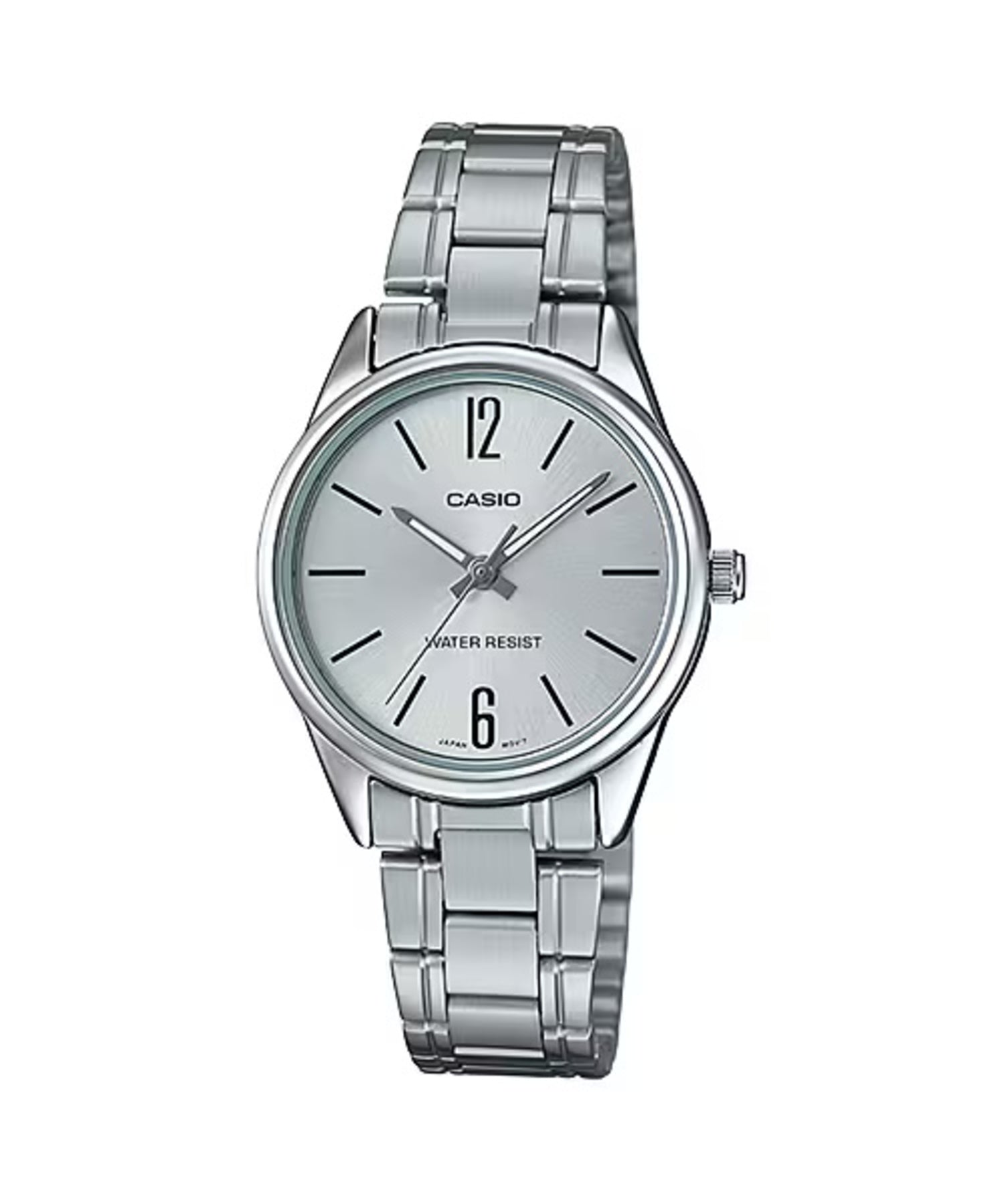 Casio WomenÕs Silver Watch with Silver Dial and Stainless Steel Band - LTP-V005D-7BUDF