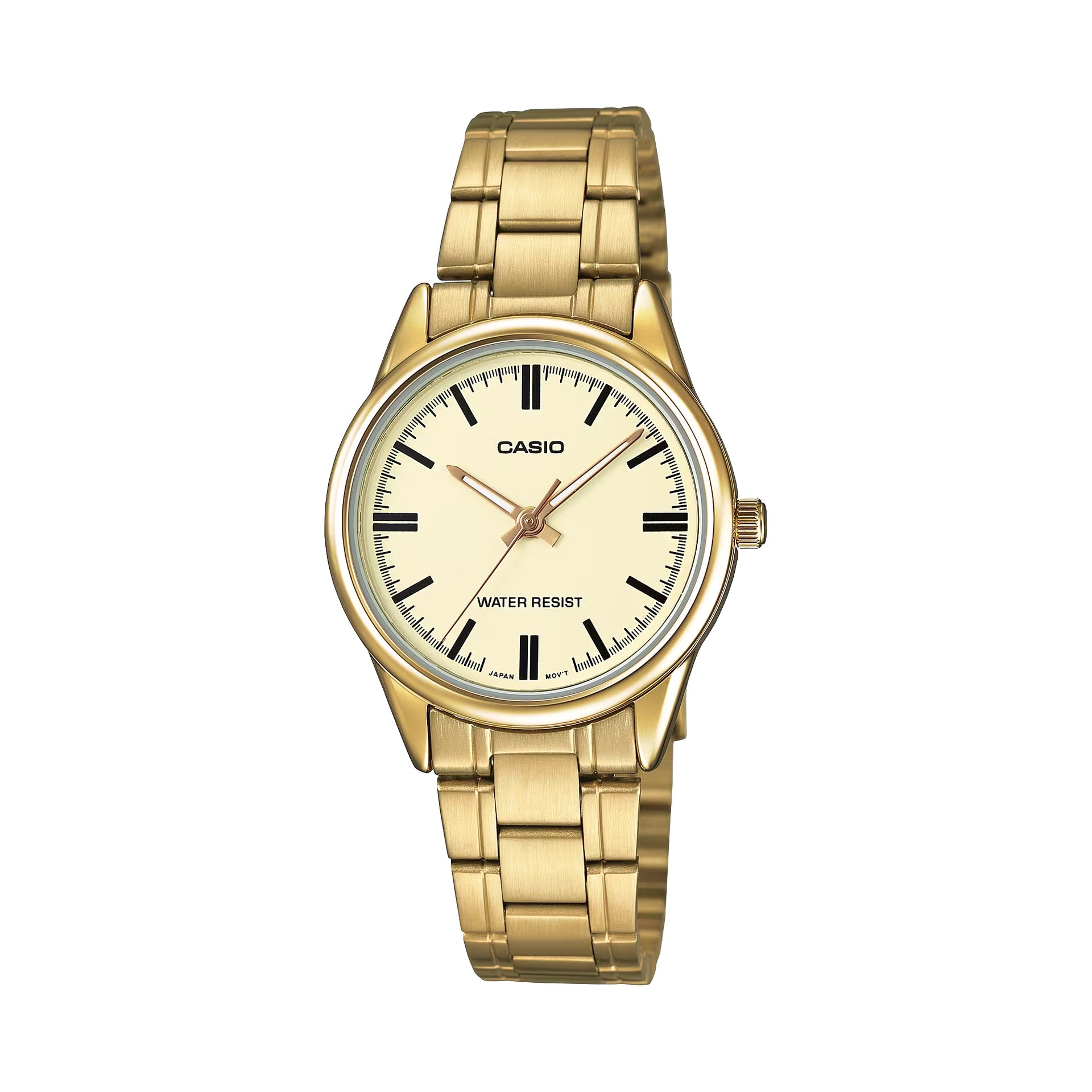 Casio Women’s Gold Analog Watch with Champagne Dial - LTP-V005G-9AUDF