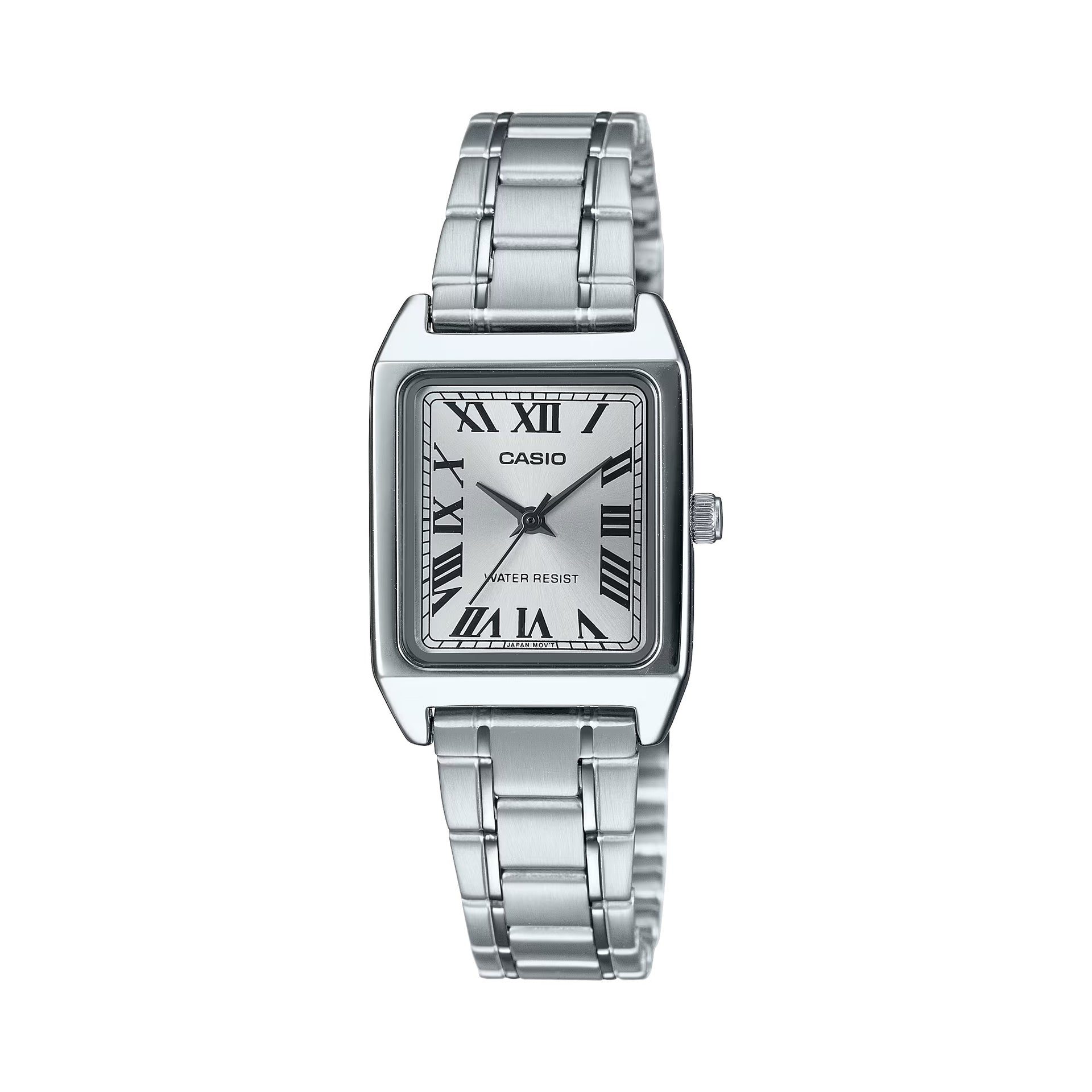 Casio WomenÕs Stainless Steel Watch with Silver Roman Dial - LTP-V007D-7BUDF