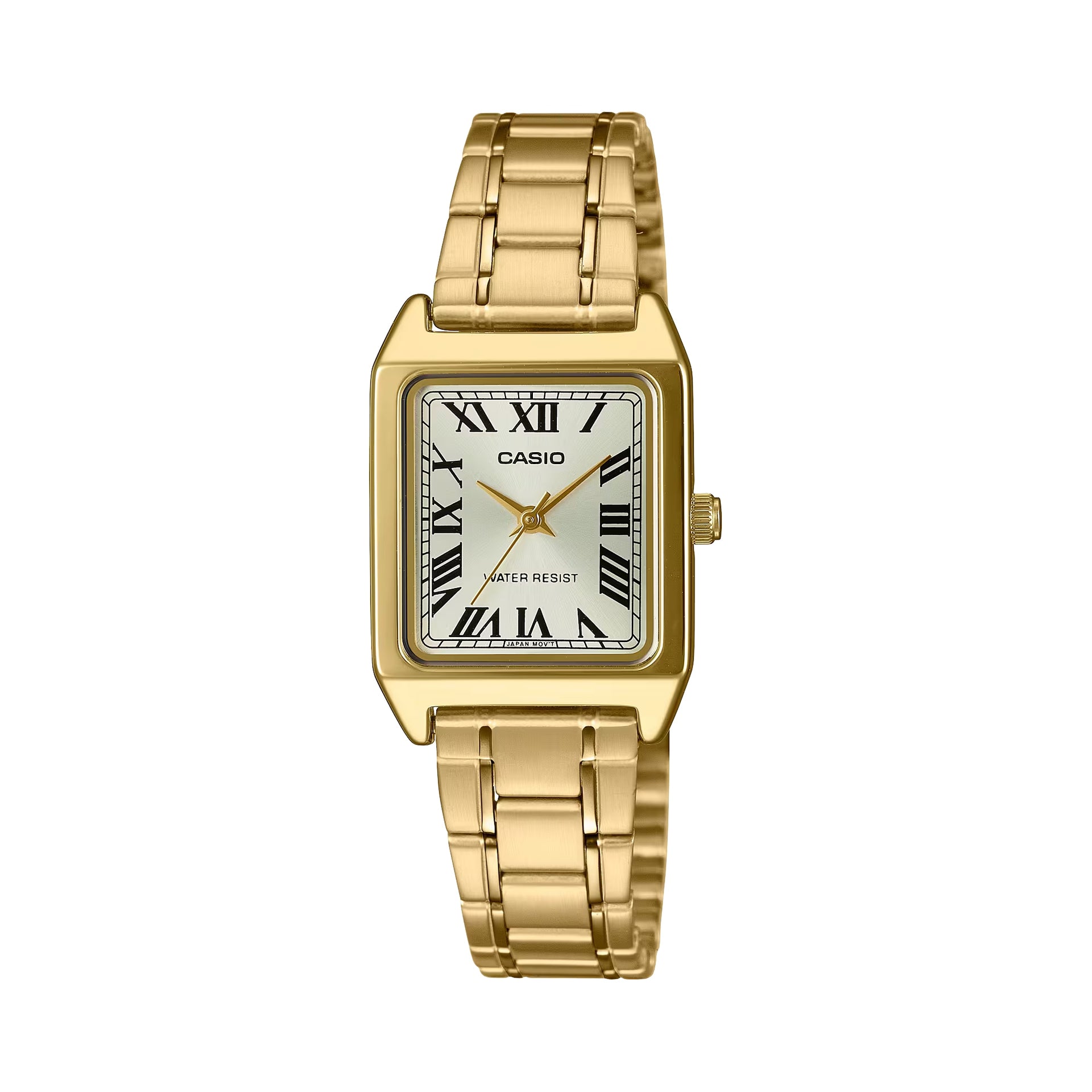 Casio WomenÕs Gold Analog Watch with Roman Numerals Steel Bracelet - LTP-V007G-9BUDF