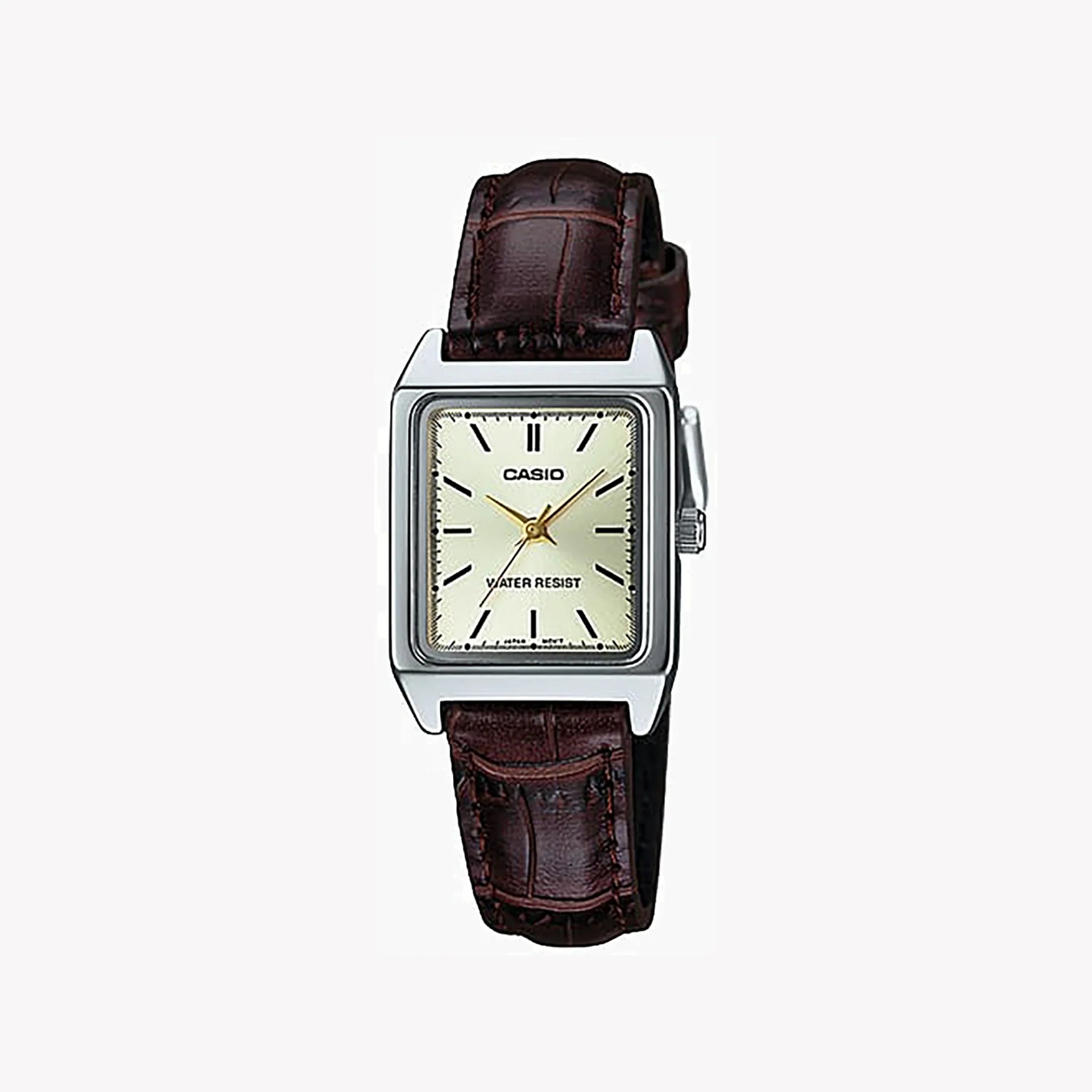 Casio Women's Brown Analog Watch with Ivory Dial - LTP-V007L-9EUDF