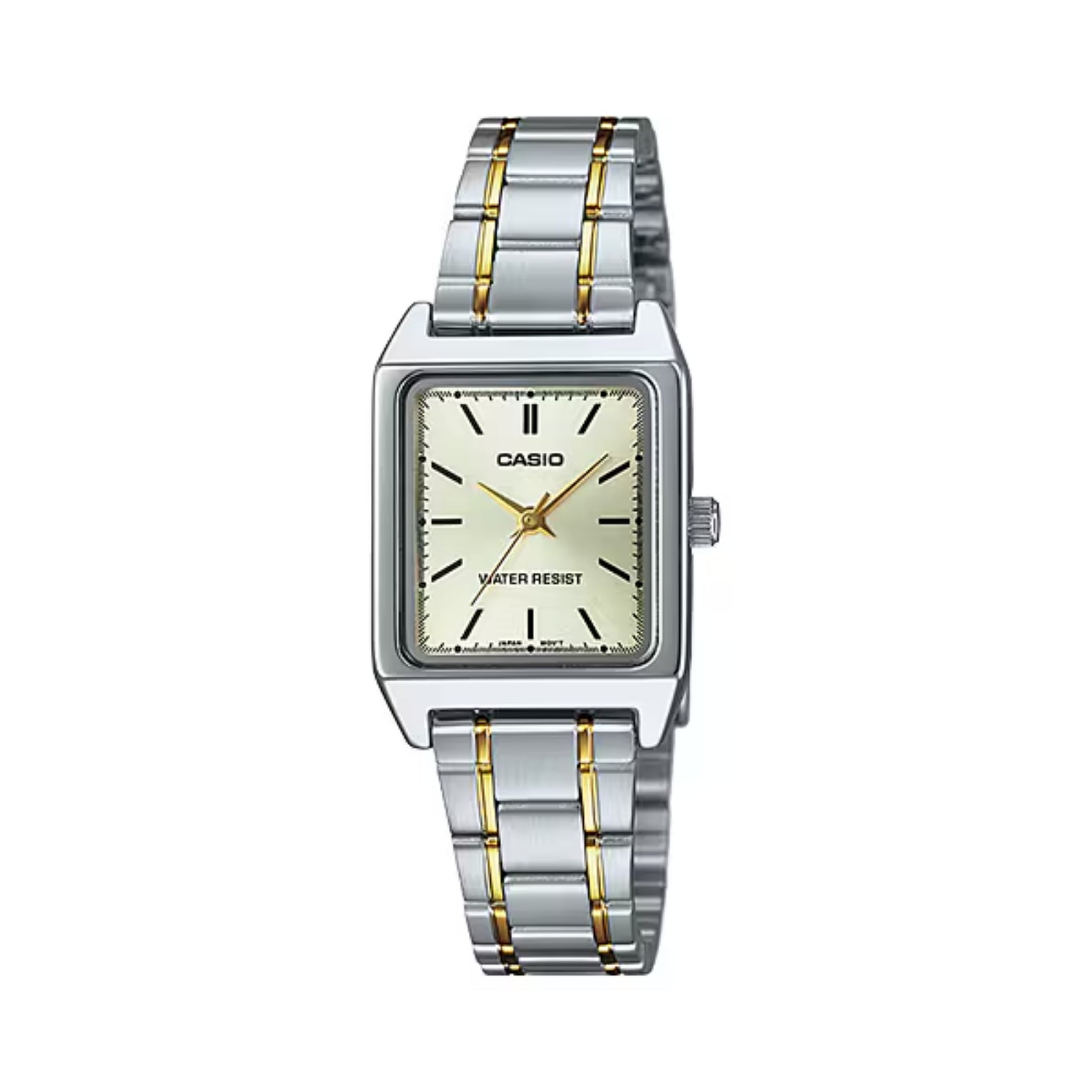 Casio WomenÕs Two-Tone Stainless Steel Analog Watch Champagne Dial - LTP-V007SG-9EUDF