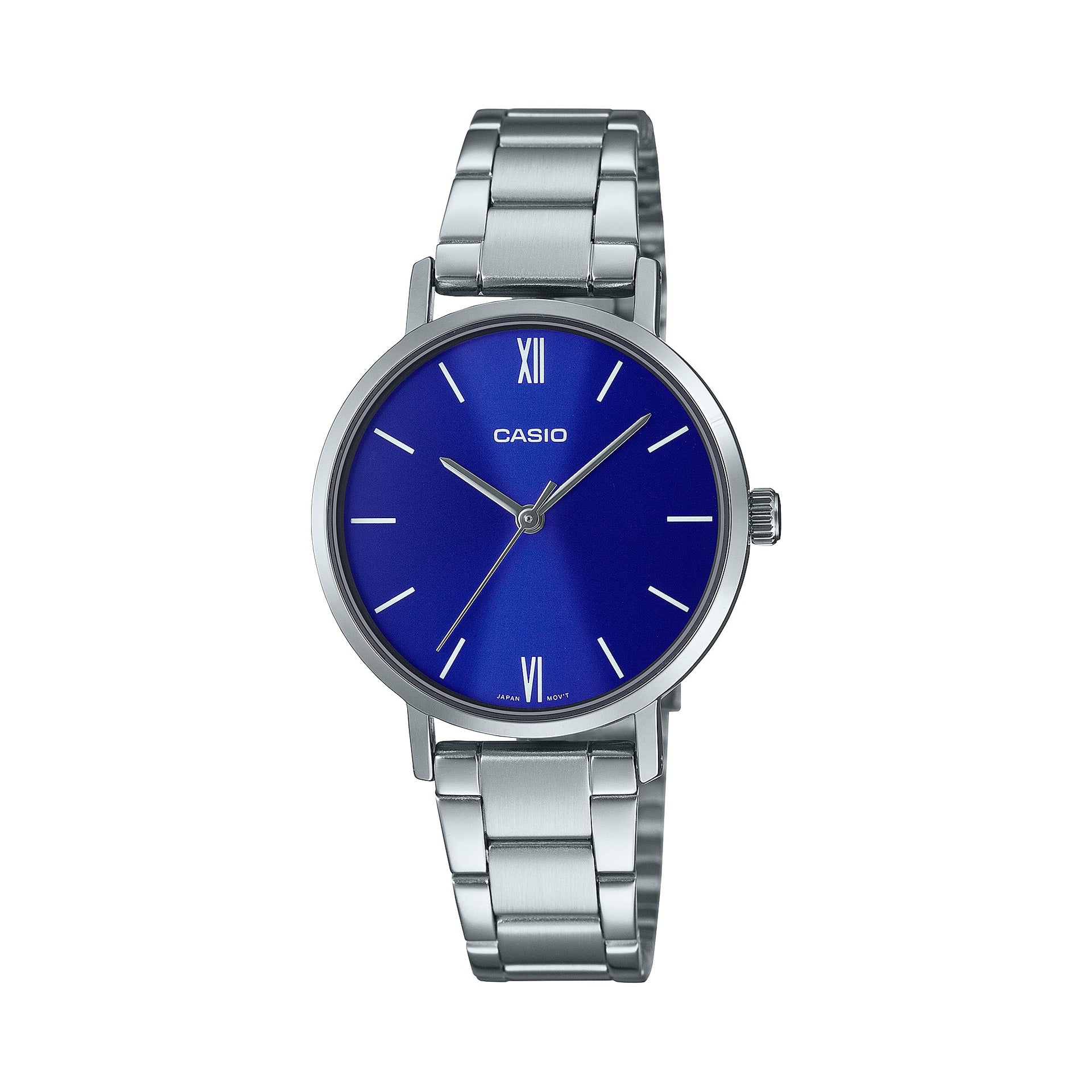Casio WomenÕs Blue Dial Stainless Steel Bracelet Watch - Casio_LTP_VT02D_2AUDF