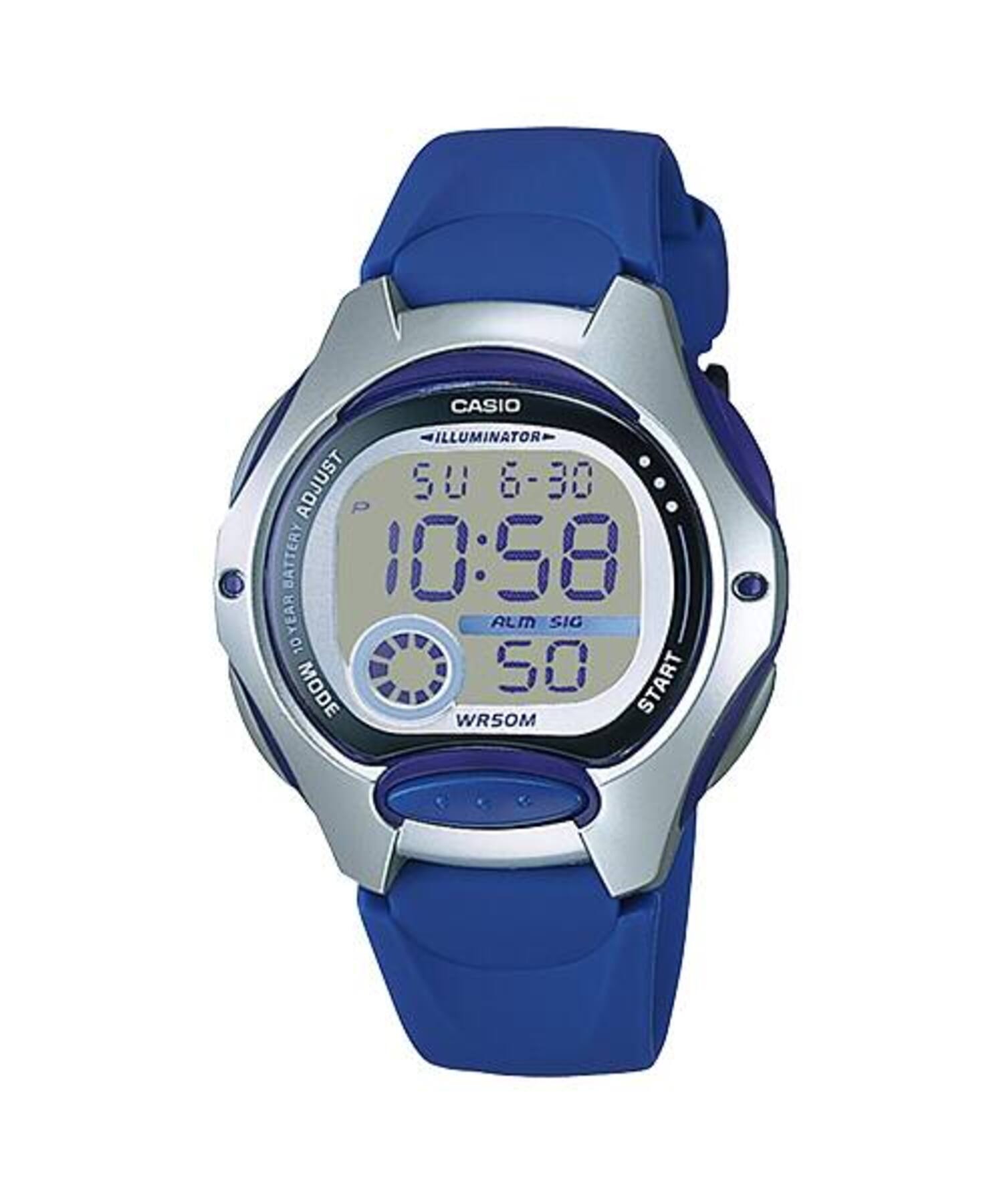 Casio WomenÕs Blue Digital Resin Strap Watch - LW-200-2AVDF