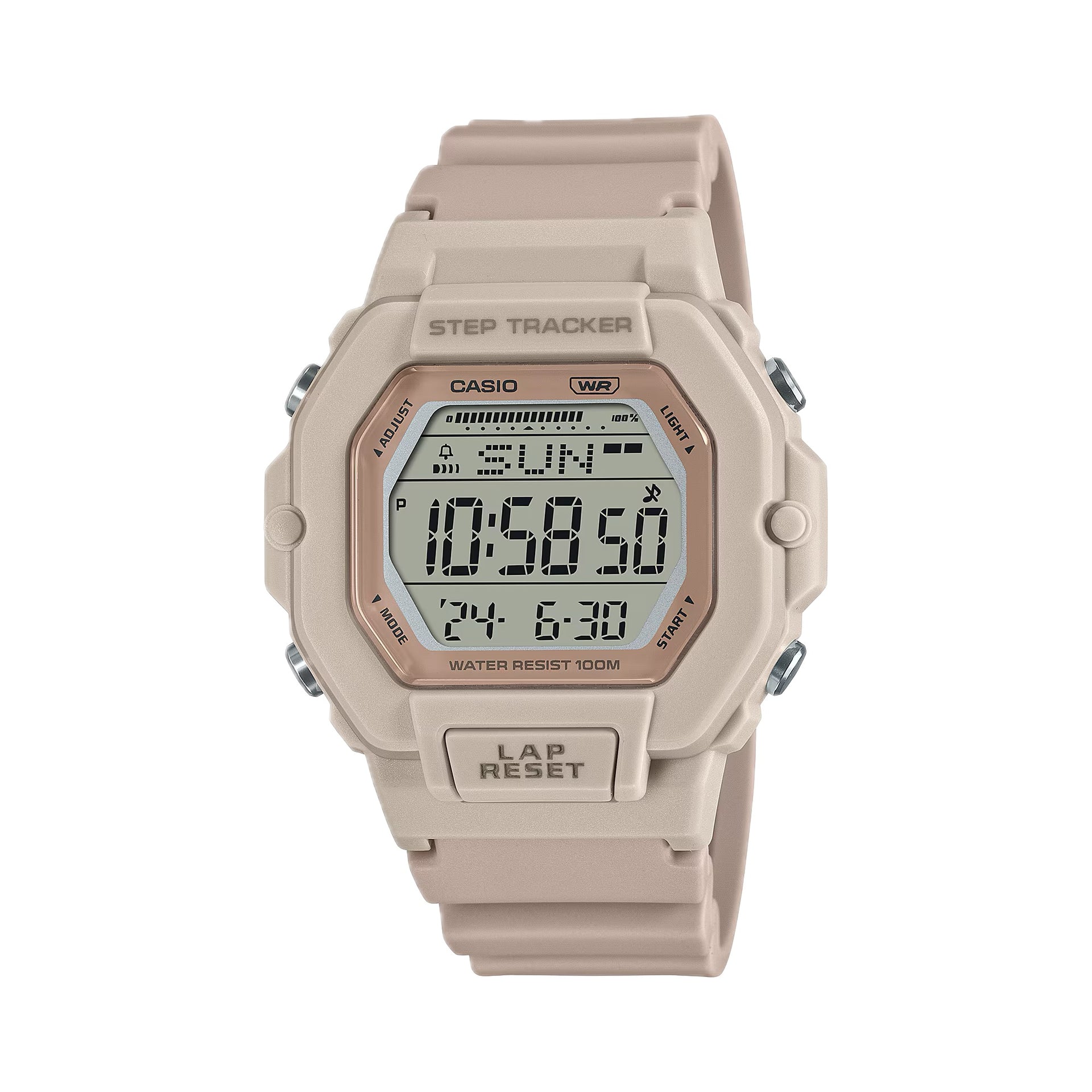 Casio Women's Multi-Function Digital Sport Watch with Pink Dial - LWS-2200H-4AVCF