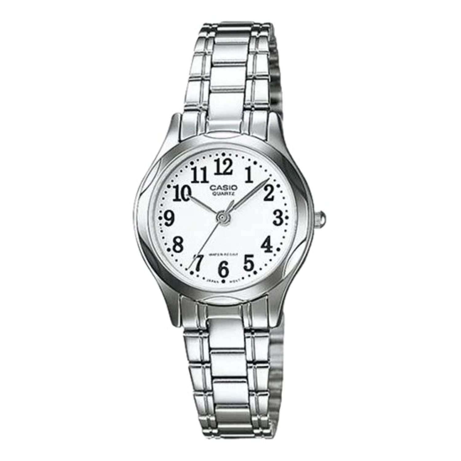 Casio WomenÕs White Dial Stainless Steel Bracelet Watch - LTP-1275D-7B
