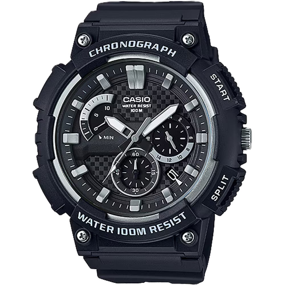 Casio Men's Chronograph Sport Watch with Black Dial - MCW-200H-1AV