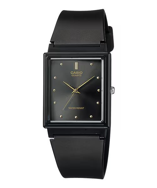 Casio Unisex Black Analog Watch with Black Dial - MQ-38-1A