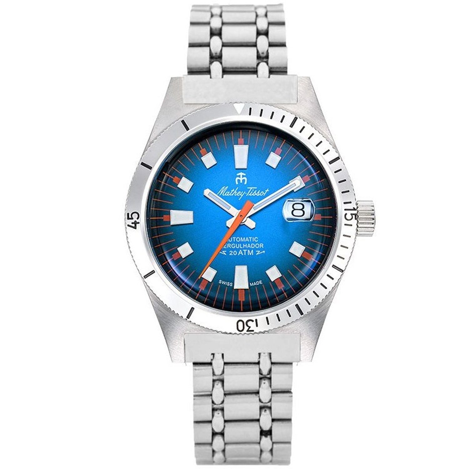 Mathey Tissot Men's Mergulhador  Blue Dial Watch - MRG1