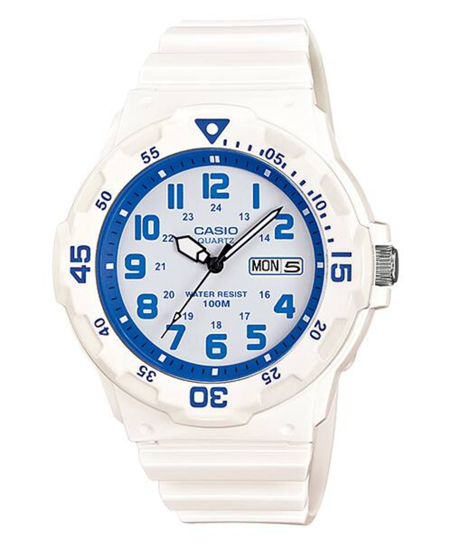 Casio MenÕs White Sport Watch with Blue Accents - MRW-200HC-7B2VDF