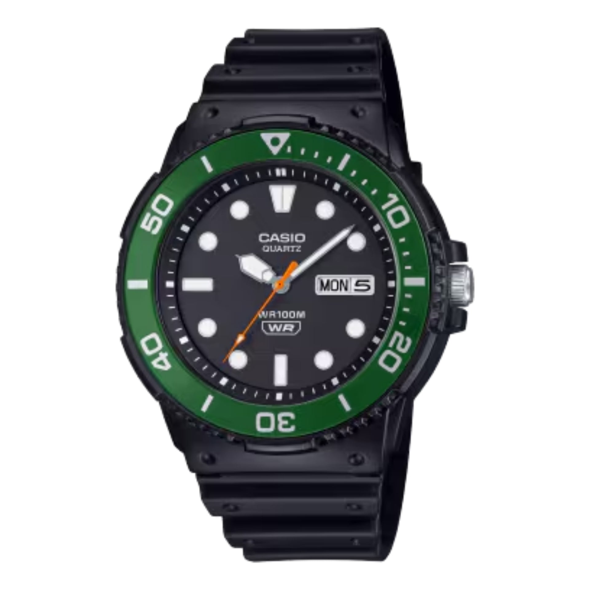 Casio MenÕs Black Analog Watch with Black Dial - MRW-230H-1E3VCF