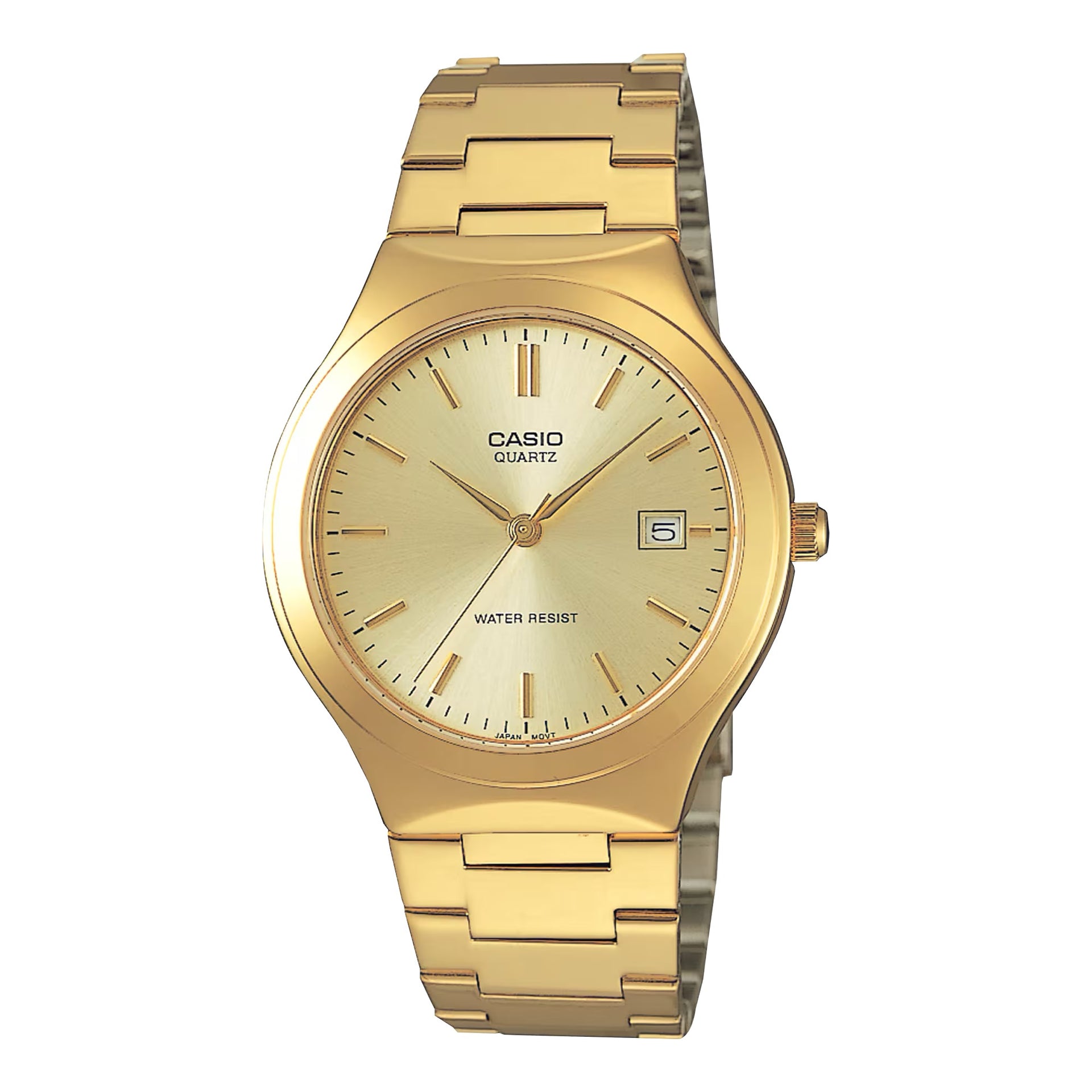 Casio MenÕs Gold Stainless Steel Watch with Champagne Dial - MTP-1170N-9A