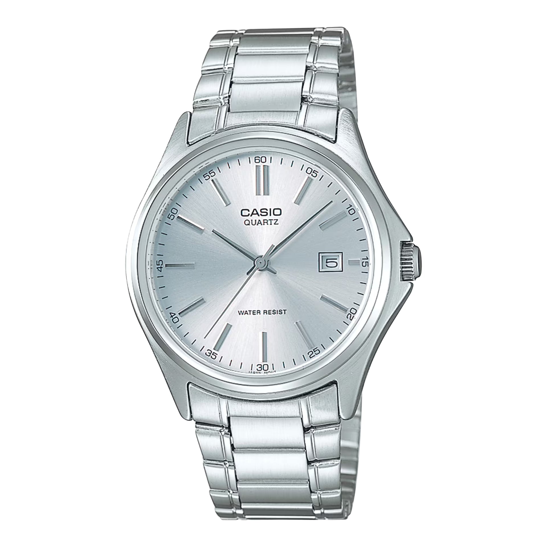 Casio MenÕs Silver Dial Analog Watch with Stainless Steel Bracelet - MTP-1183A-7A