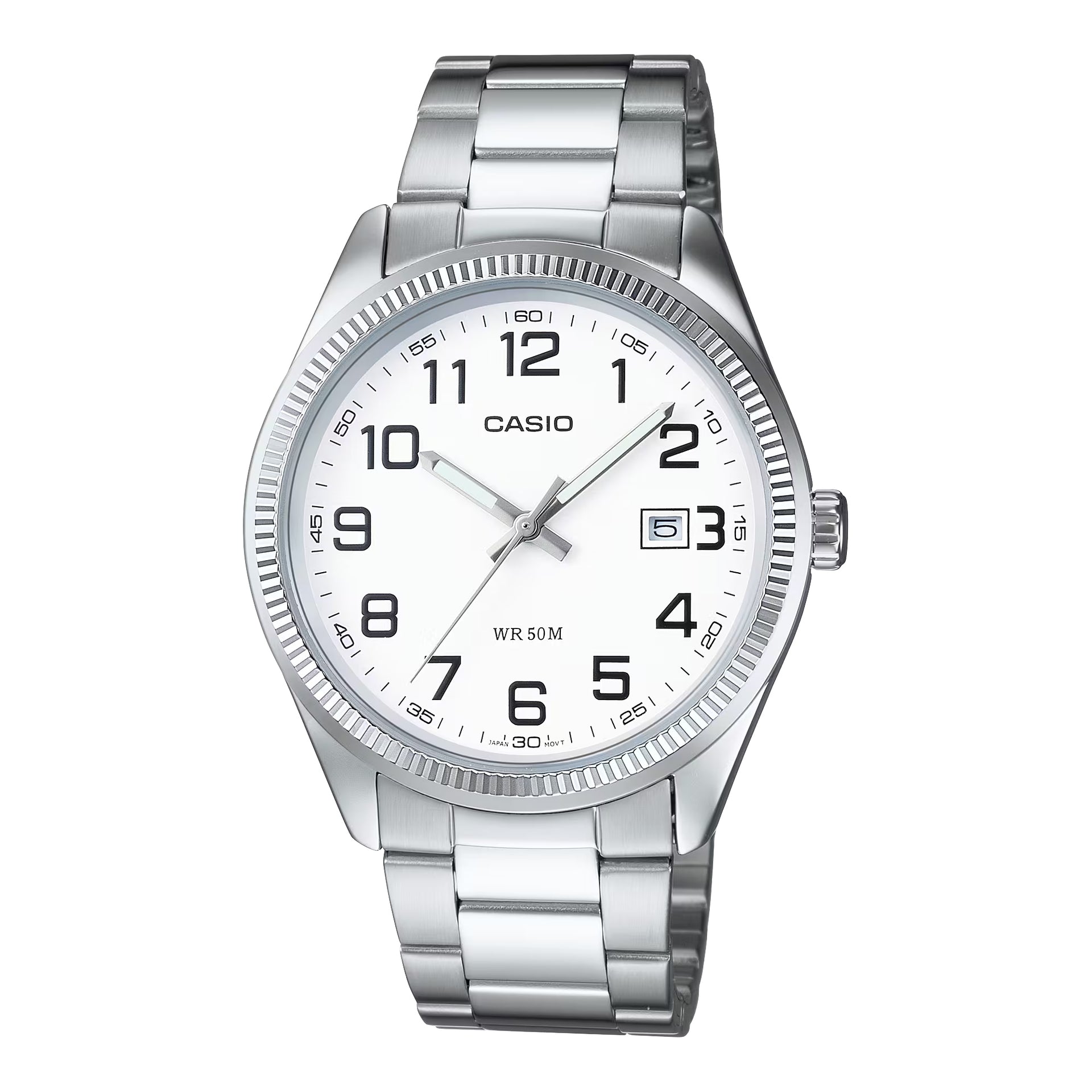 Casio Men’s Classic White Dial Stainless Steel Watch - MTP-1302D-7BV