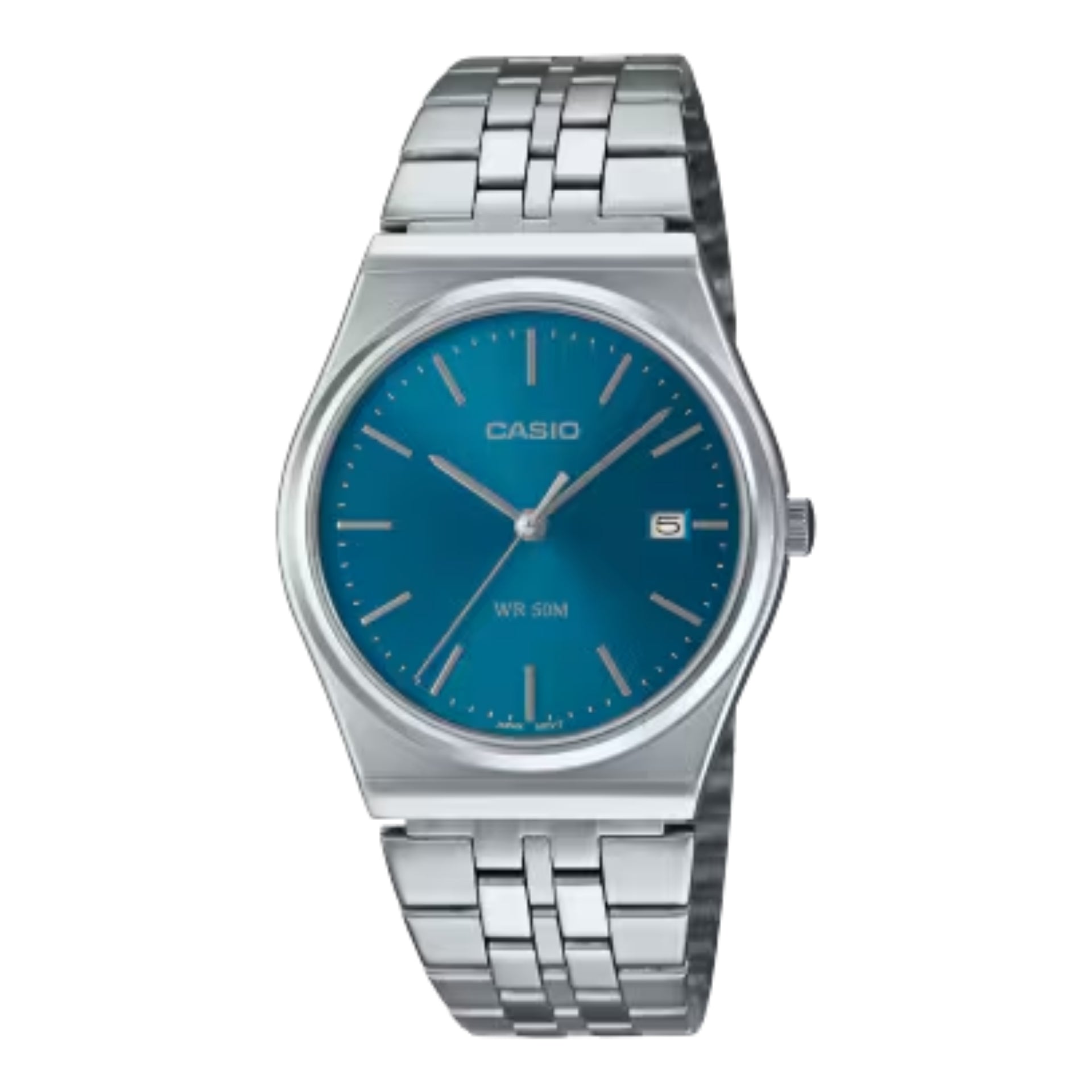 Casio MenÕs Stainless Steel Watch with Blue Dial - MTP-B145D-2A2VDF