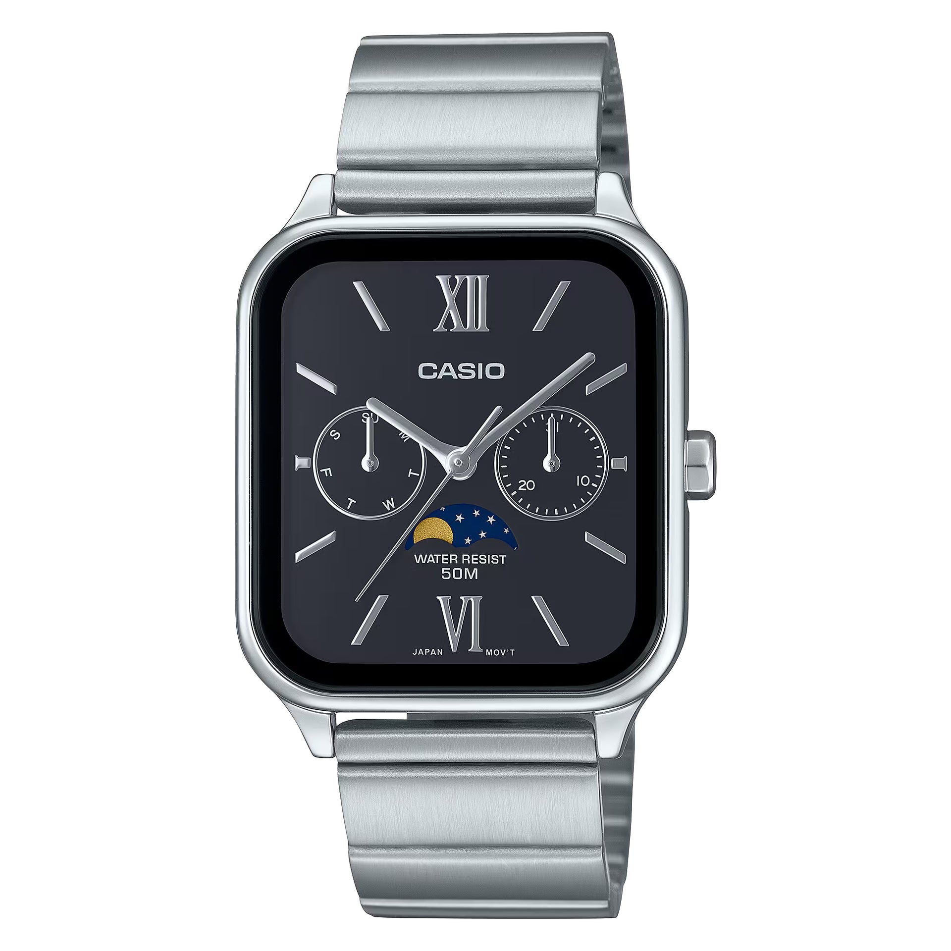 Casio MenÕs Stainless Steel Black Dial Analog Watch - MTP-M305D-1A2VDF