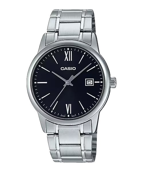 Casio MenÕs Black Dial Leather Strap Watch Ð MTP-VD01L-1CVUDF
