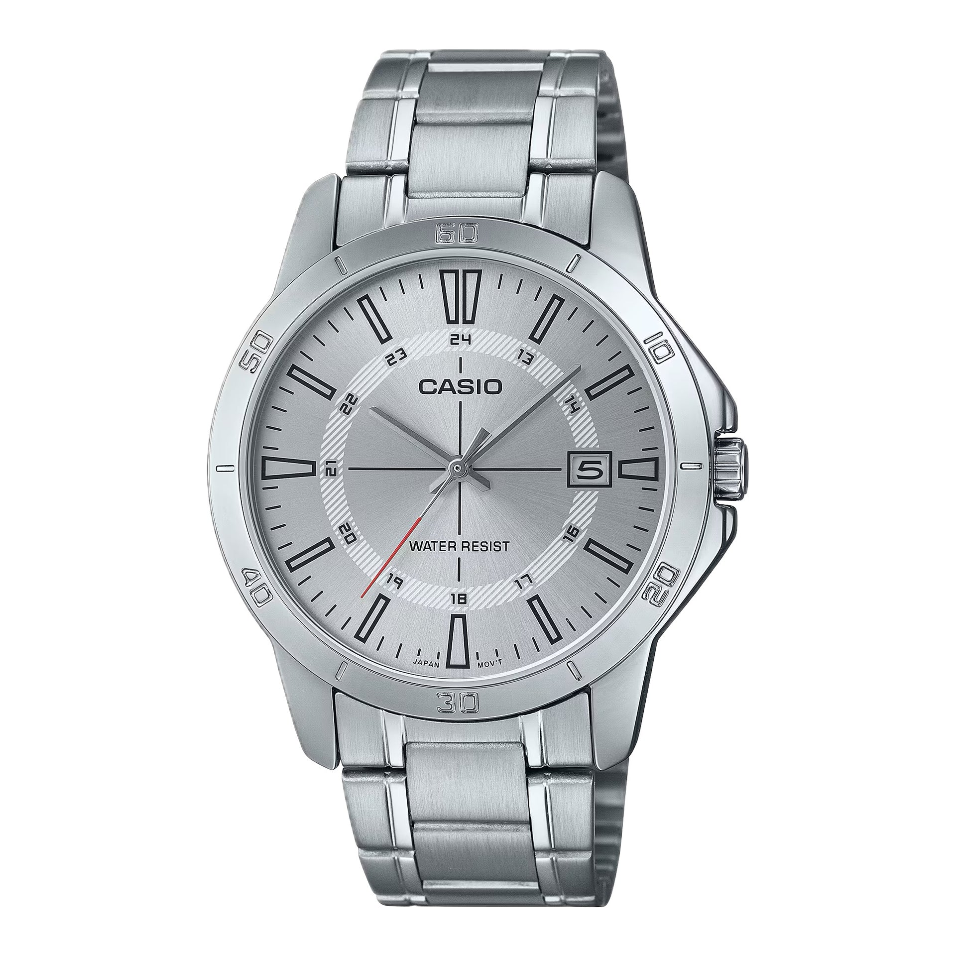 Casio MenÕs Silver Dial Stainless Steel Bracelet Watch - Casio_MTP_V004D_7CUDF
