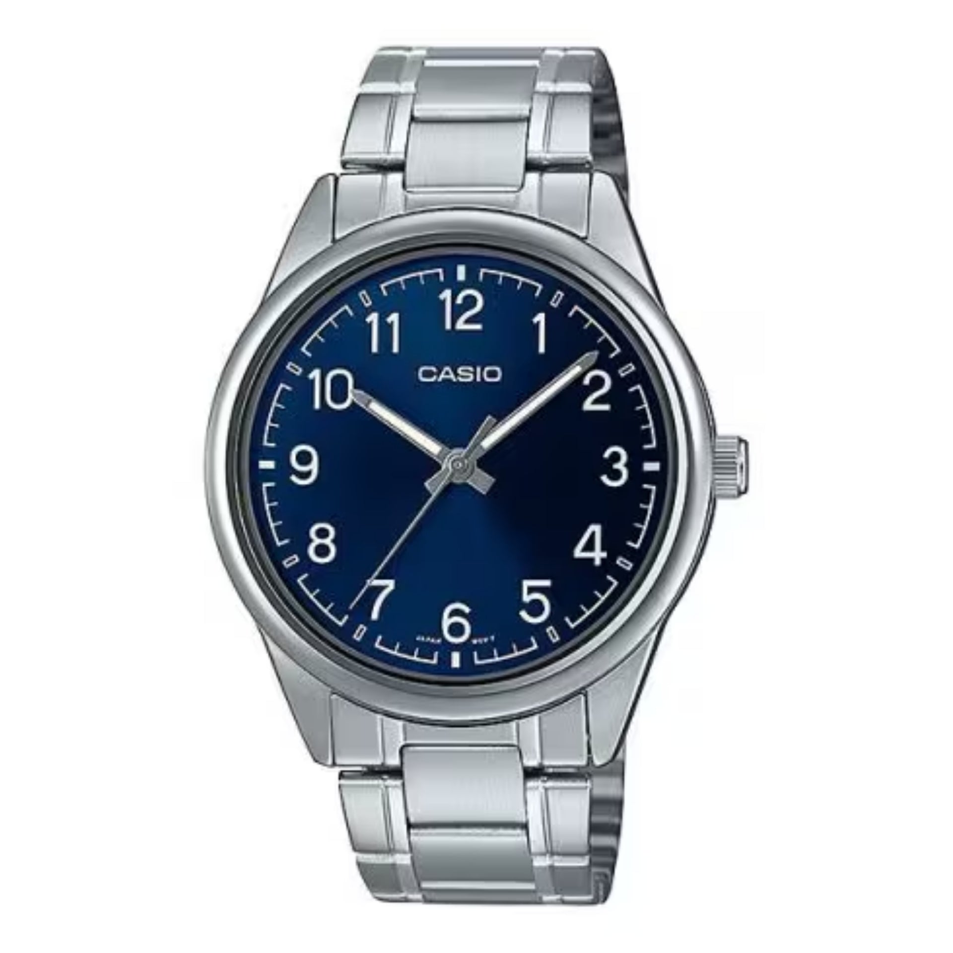 Casio MenÕs Blue Dial Analog Watch with Stainless Steel Bracelet - MTP-V005D-2B4UDF