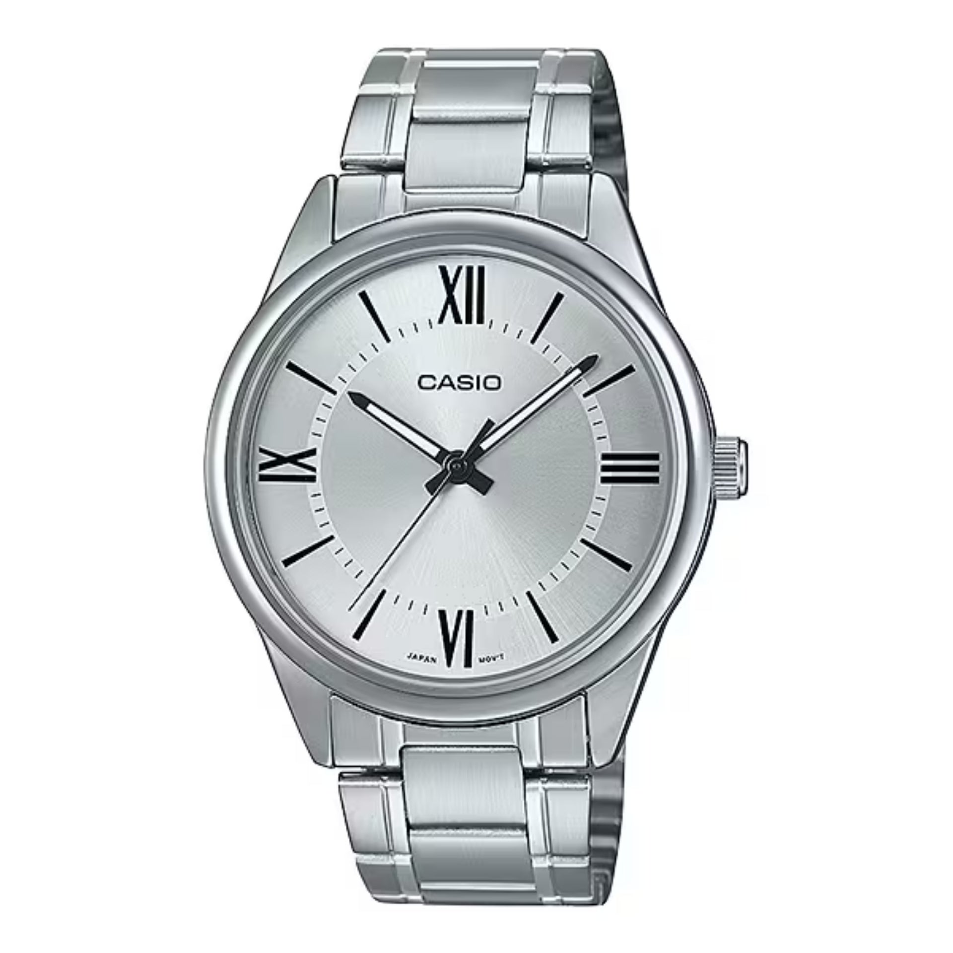 Casio MenÕs Classic Roman Numeral Analog Watch with Steel Bracelet - MTP-V005D-7B5UDF
