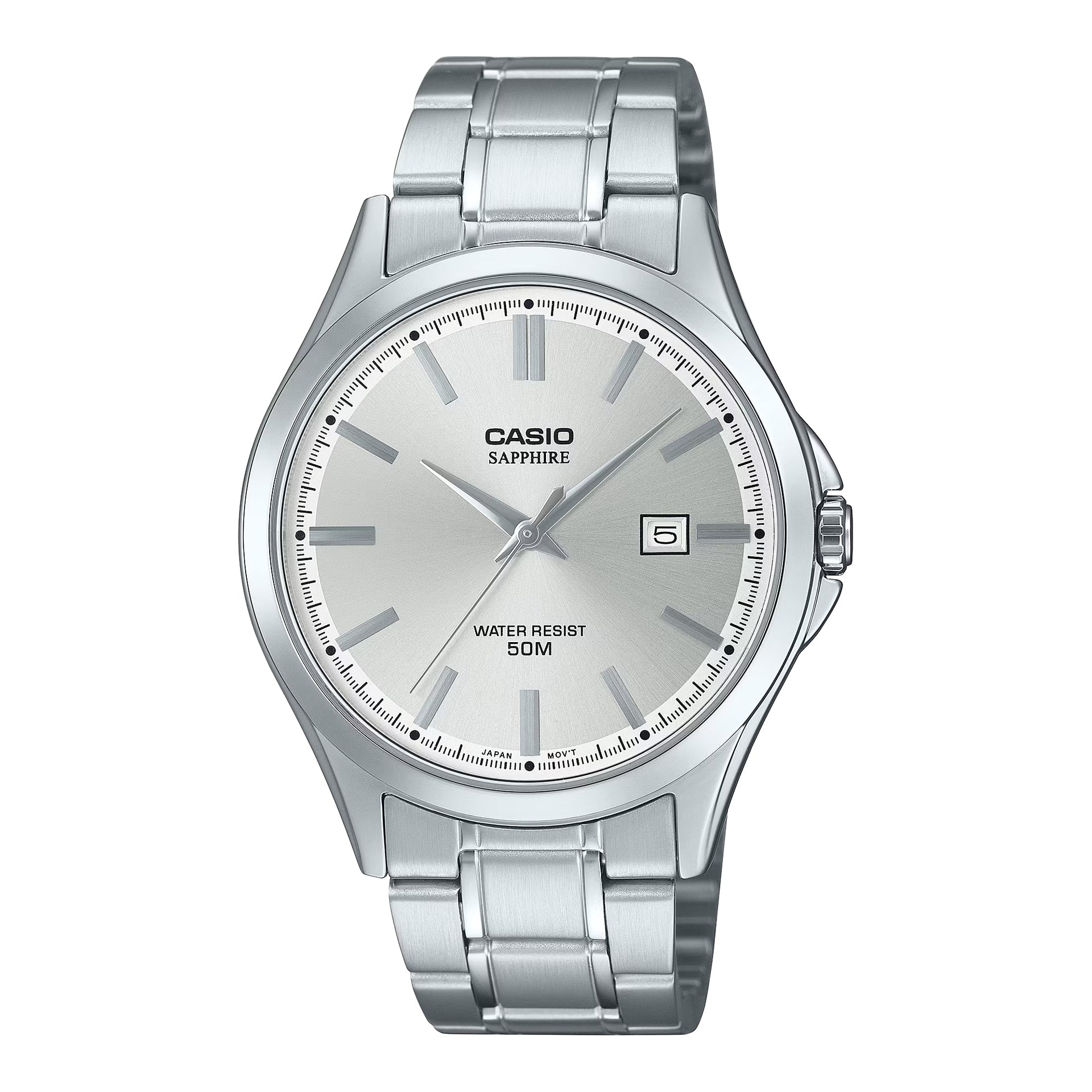 Casio Men’s Stainless Steel Analog Watch White Dial - MTS-115D-7AVDF