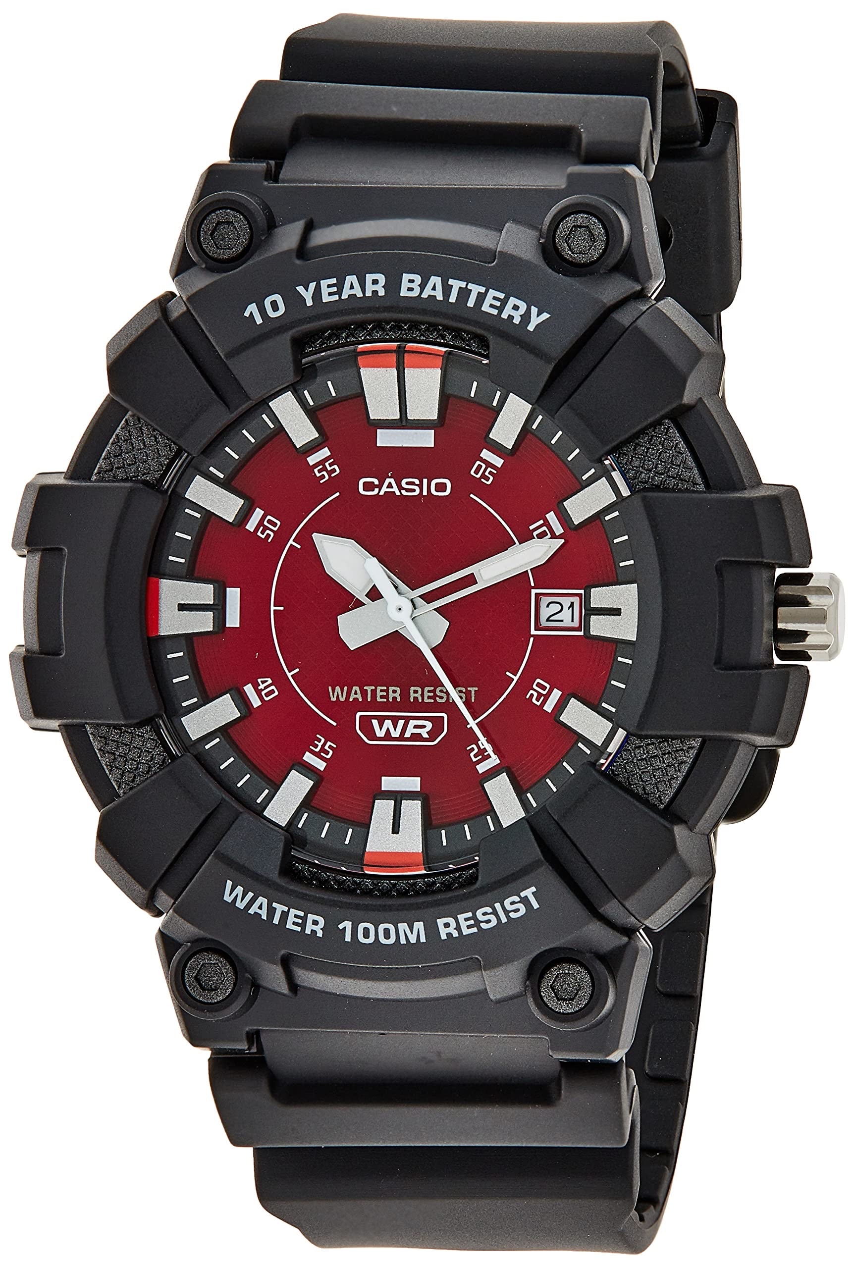 Casio Men's Sport Watch with Red Dial - MW-610H-4AVCF