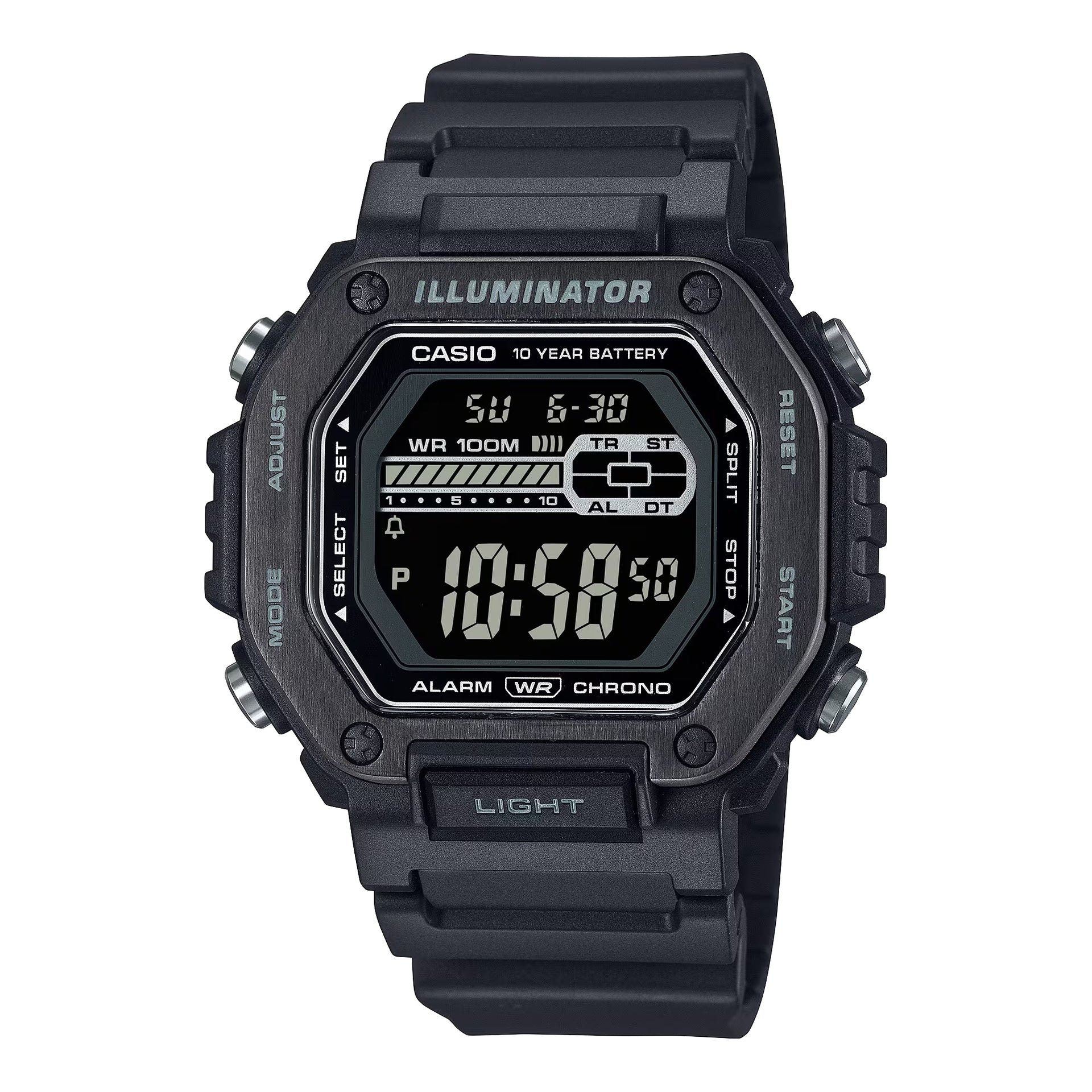 Casio Men's Black Illuminator Digital Sport Watch - MWD-110HB-1BV