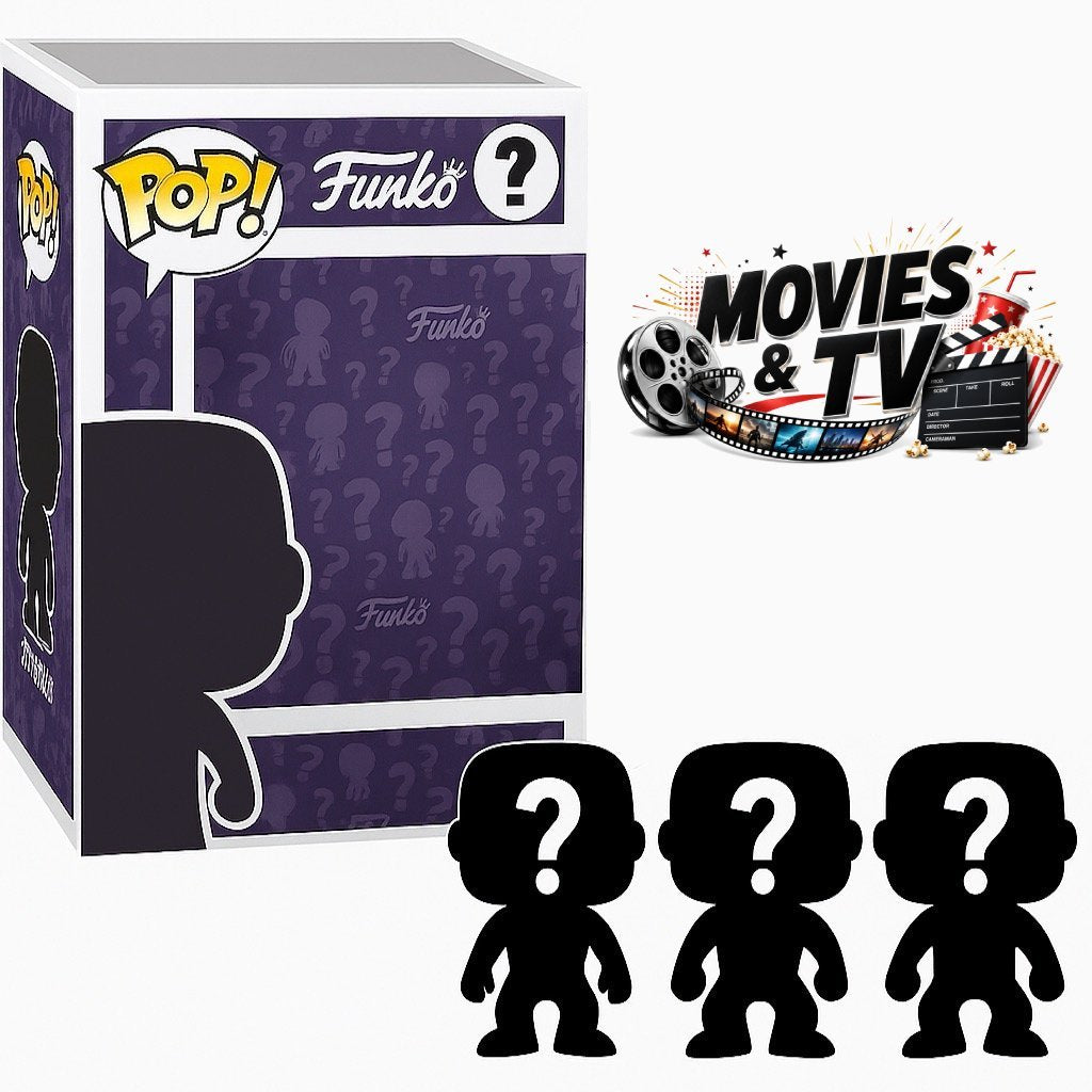 Set of 3 Surprise Mystery Movies & TV Funko Pop! Randomly Selected