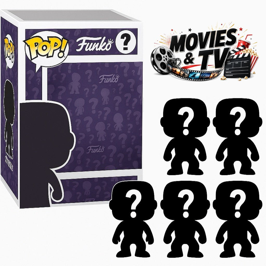 Pack of 5 Surprise Mystery Movies & TV Funko Pop! Randomly Selected