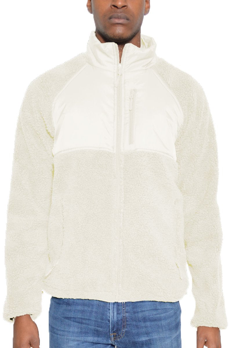 SHERPA CUT OUT FLEECE JACKET