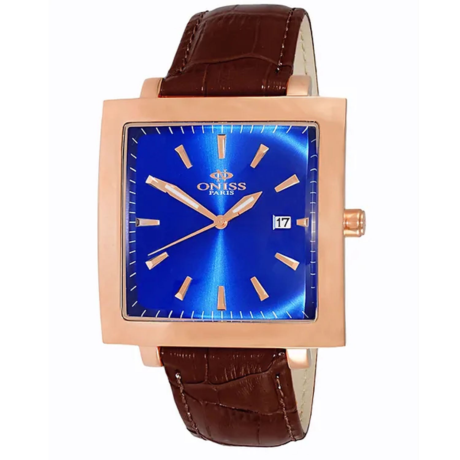Oniss Men's Quad Blue Dial Watch - ON4444-MRGBU