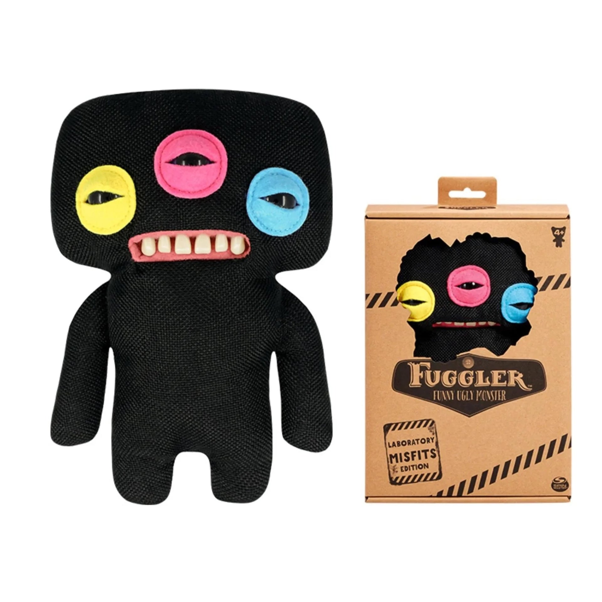 Zuru Fuggler Labratory Misfits Annoyed Alien Black 9 Inch Plush Toy