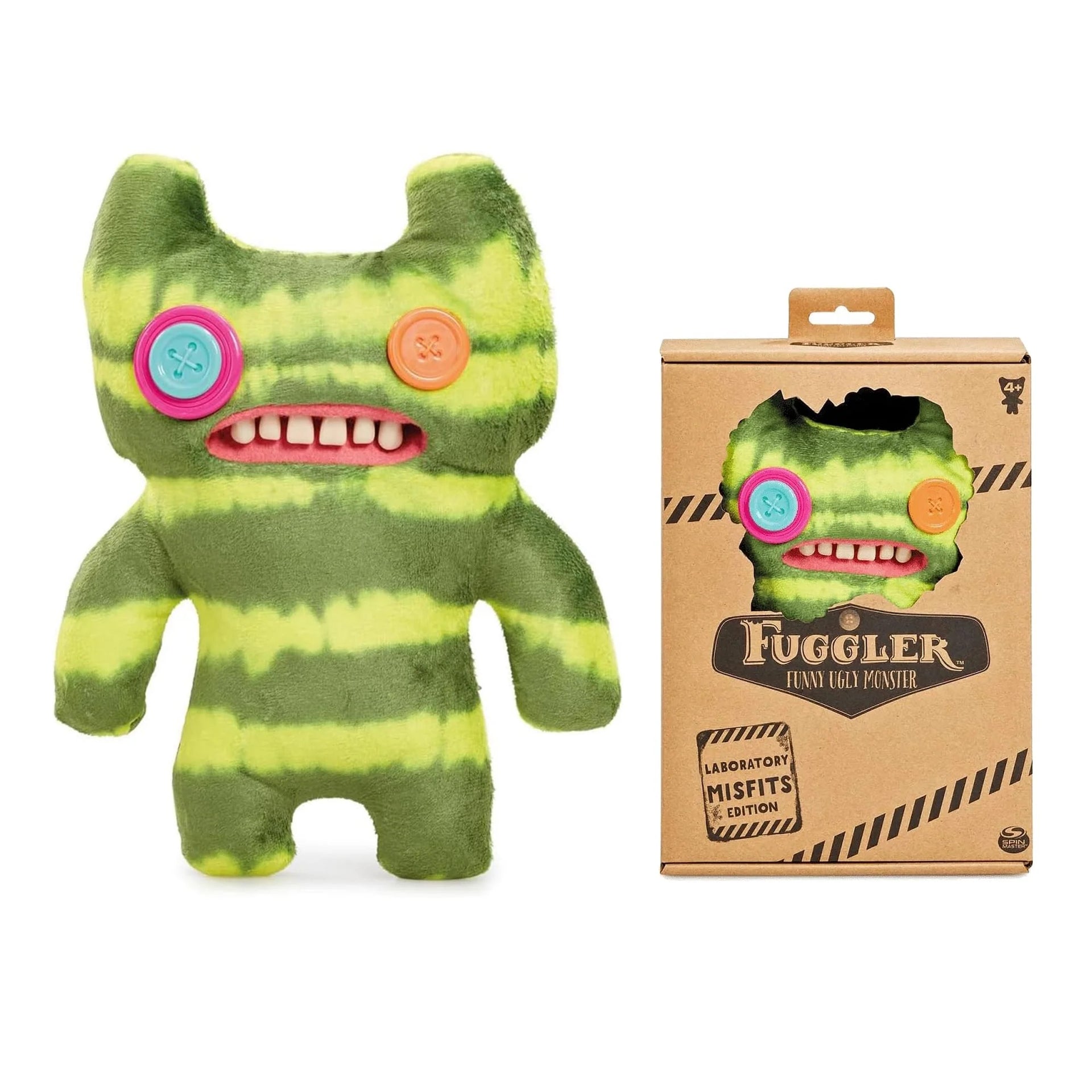 Zuru Fuggler Laboratory Misfits Indecisive Monster Green 9 Inch Plush Toy