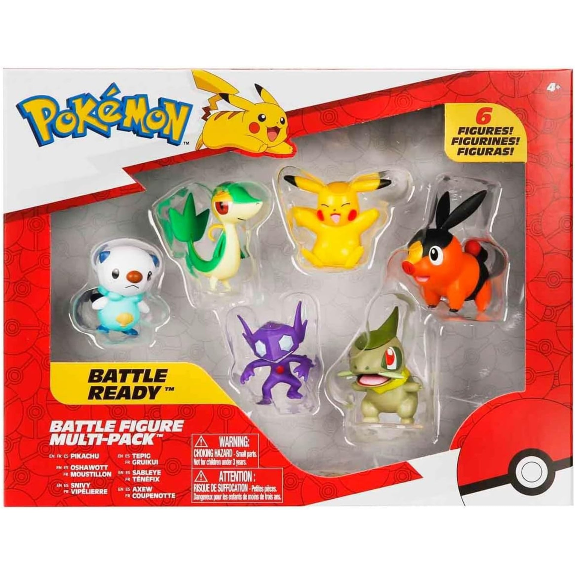 Pokémon Battle Figure 6 Pack with Pikachu, Sableye, Axew and More