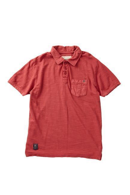 Red Pique Polo Shirt