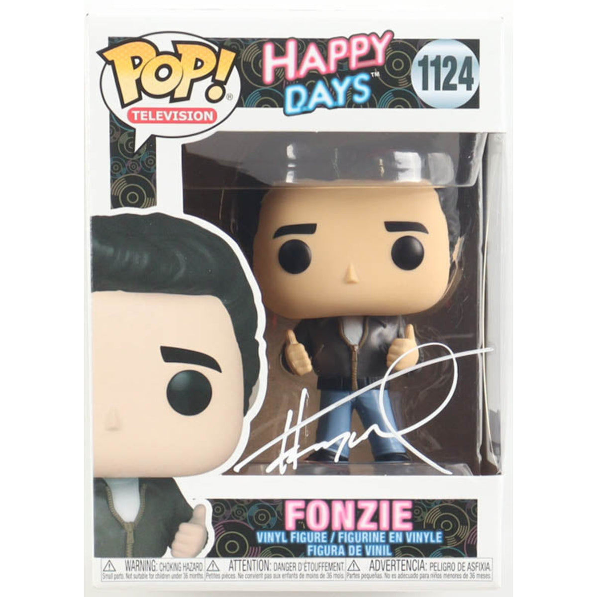 Funko Pop Happy Days: Fonzie (Henry Winkler Signed) 4-Inch Vinyl Figure #1124