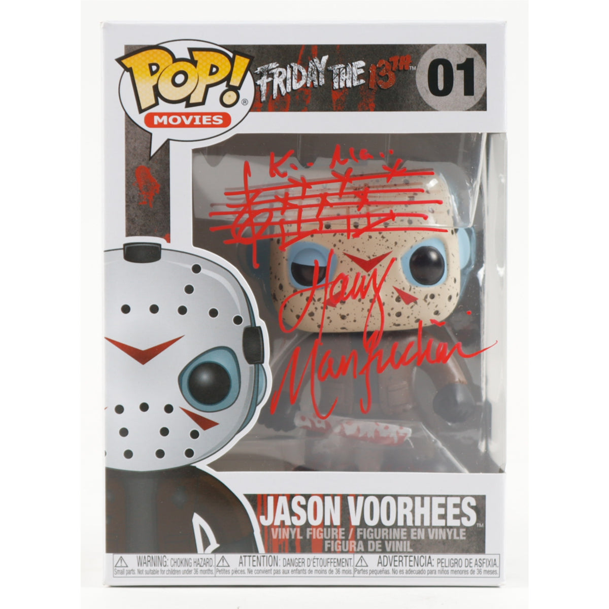 Funko Pop Jason Voorhees (Harry Manfredini Signed) 4-Inch Vinyl Figure #01