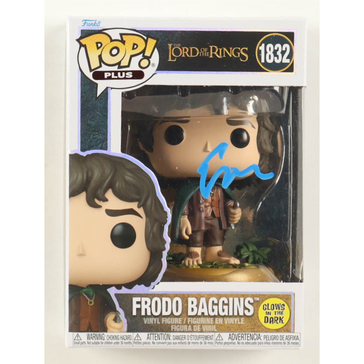 Funko Pop Lord of the Rings: Frodo (Elijah Wood Signed) 4-Inch Vinyl Figure #1832