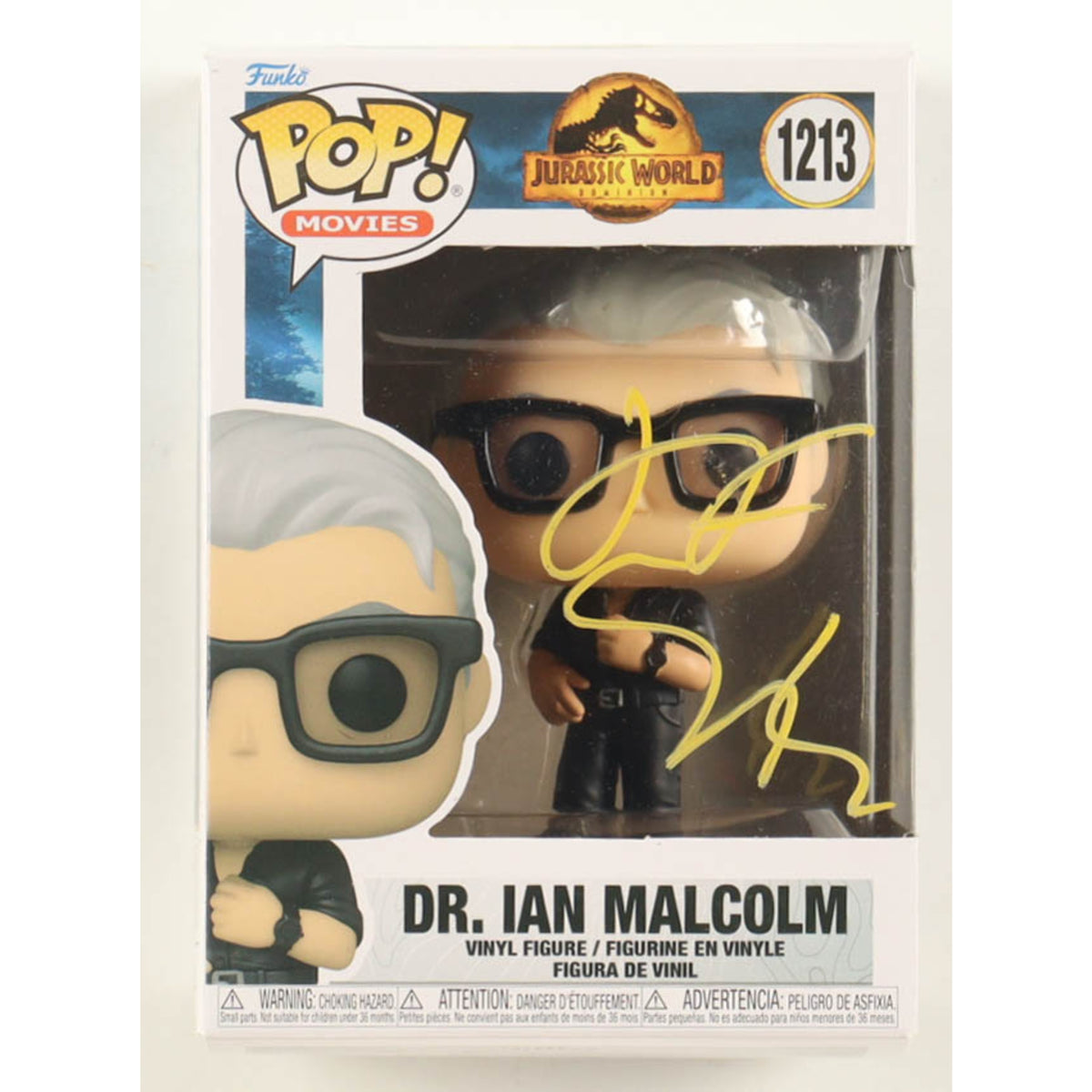 Funko Pop Jurassic World: Ian Malcolm (Signed) 4-Inch Vinyl Figure #1213