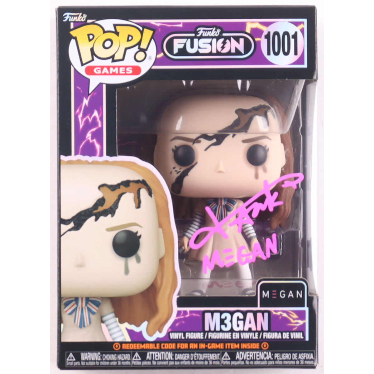 Funko Pop Funko Fusion: M3GAN (Amie Donald Signed) 4-Inch Vinyl Figure #1001
